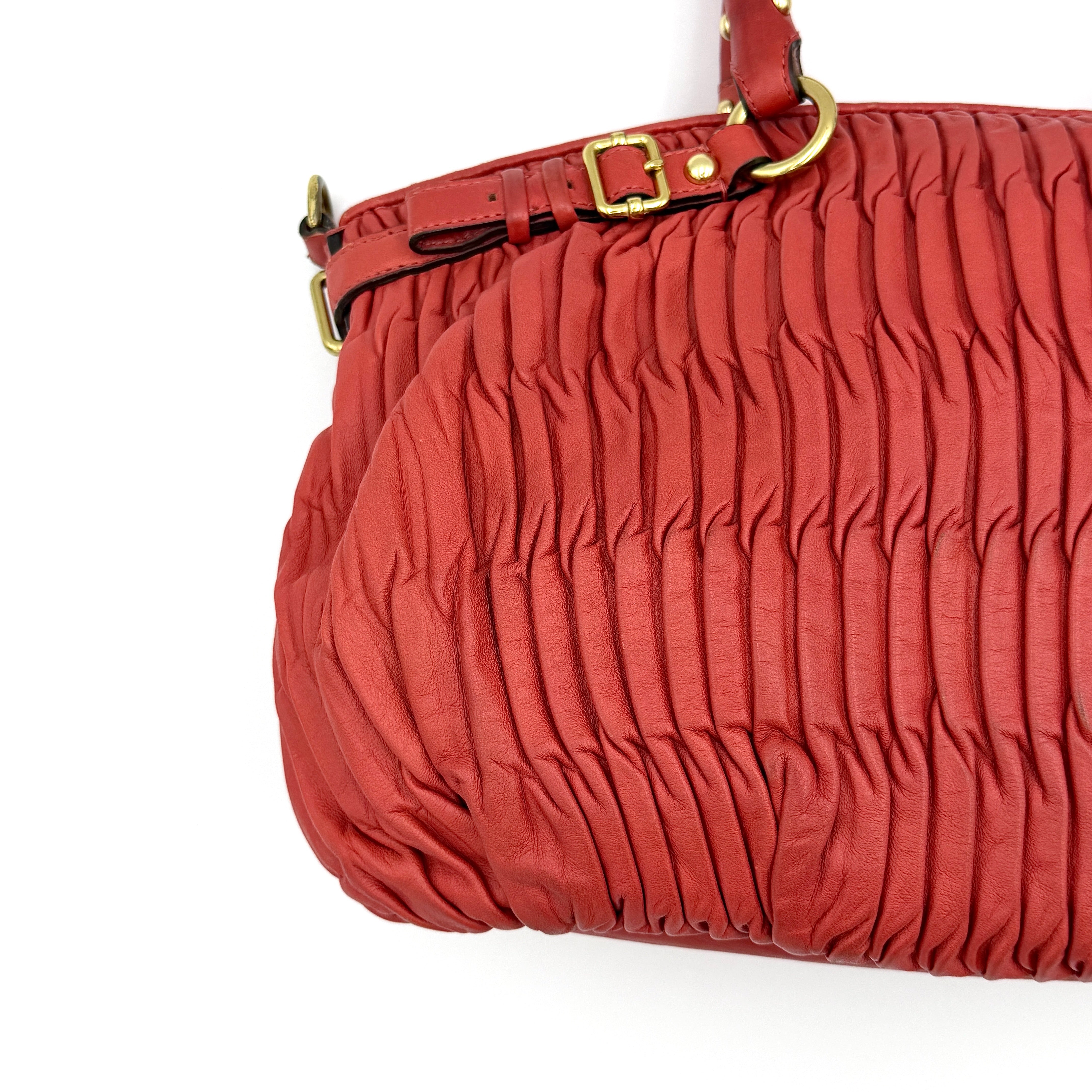 Coach 2Way Signature Madison Shoulder Bag Red