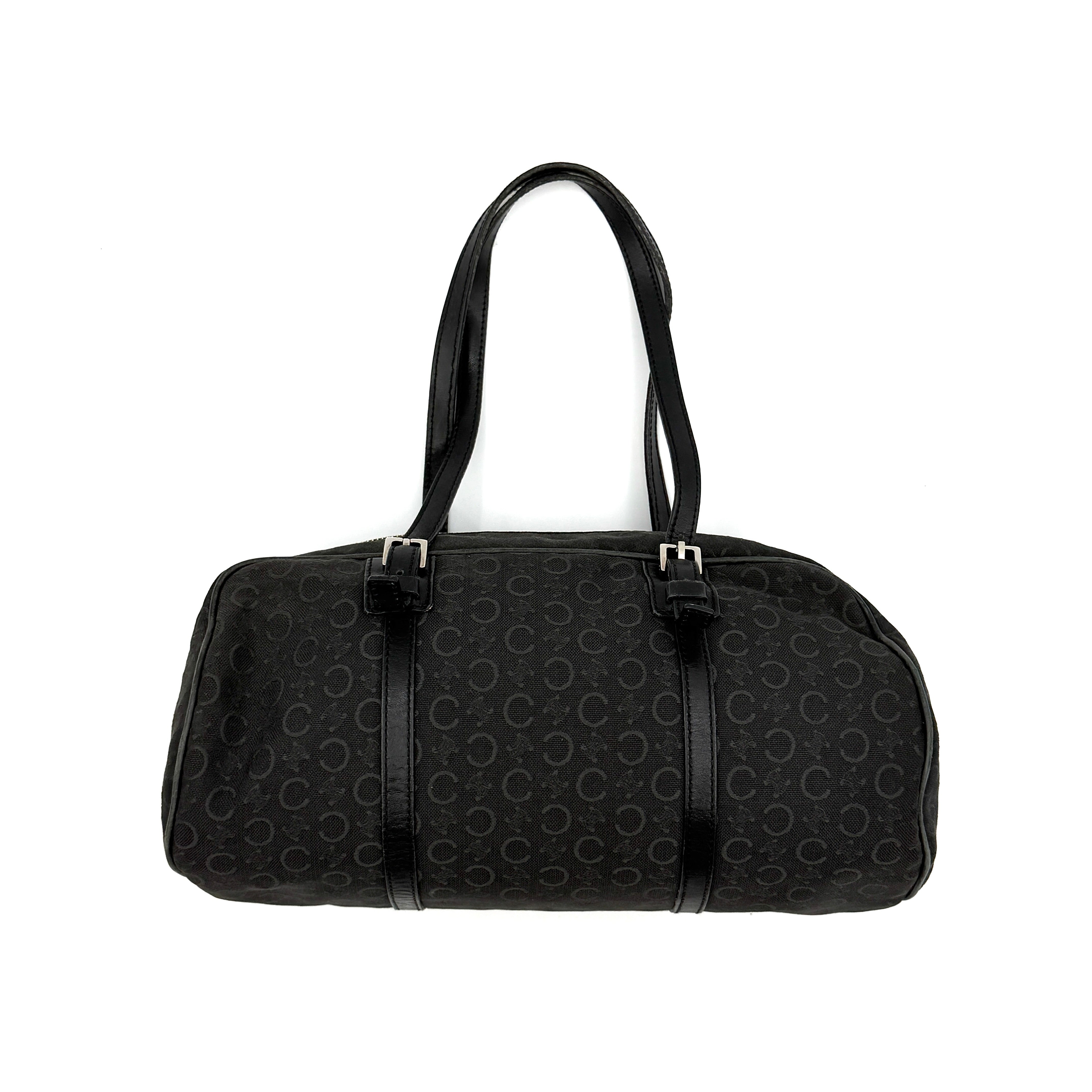 Celine C Macadam Shoulder Bag Black