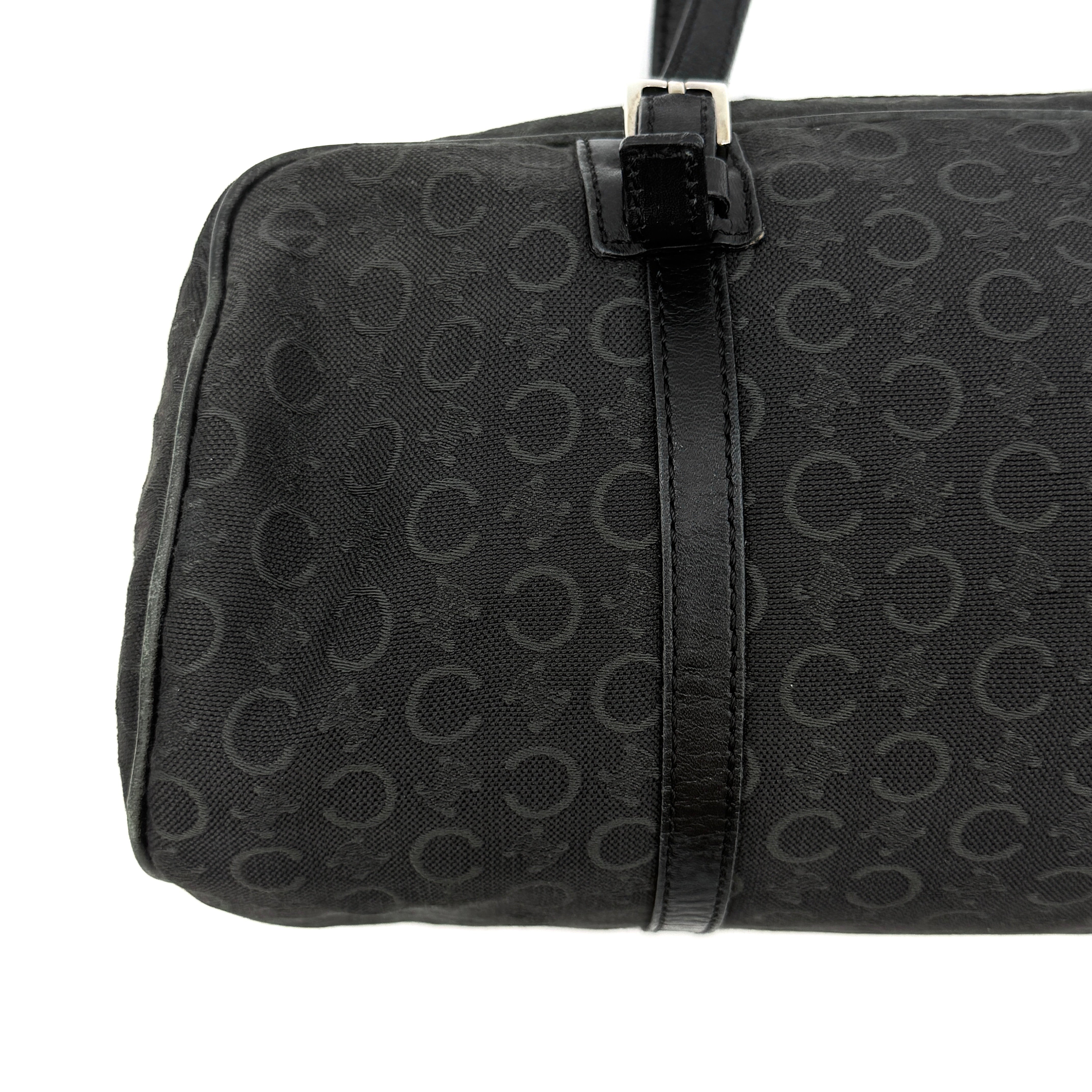 Celine C Macadam Shoulder Bag Black