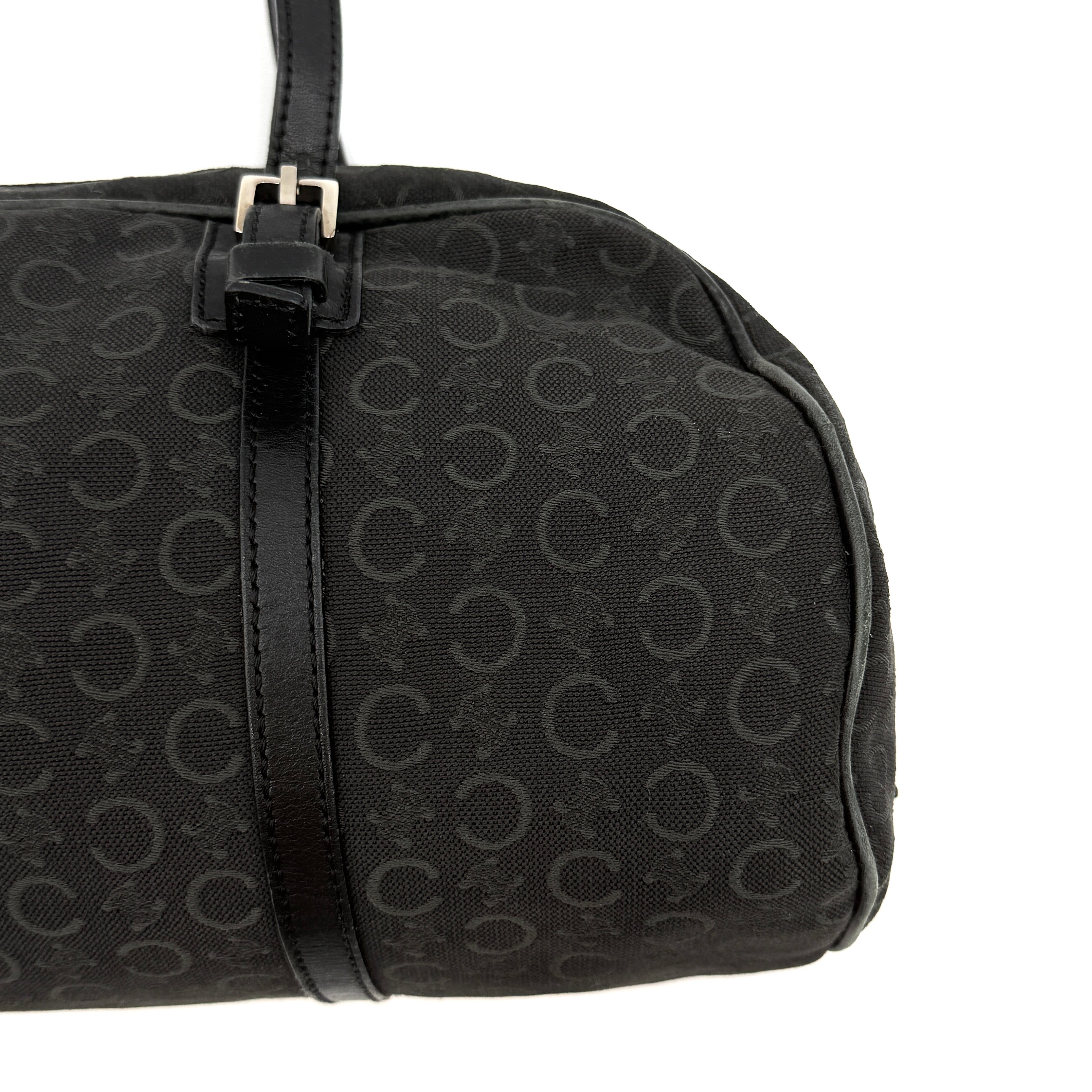 Celine C Macadam Shoulder Bag Black