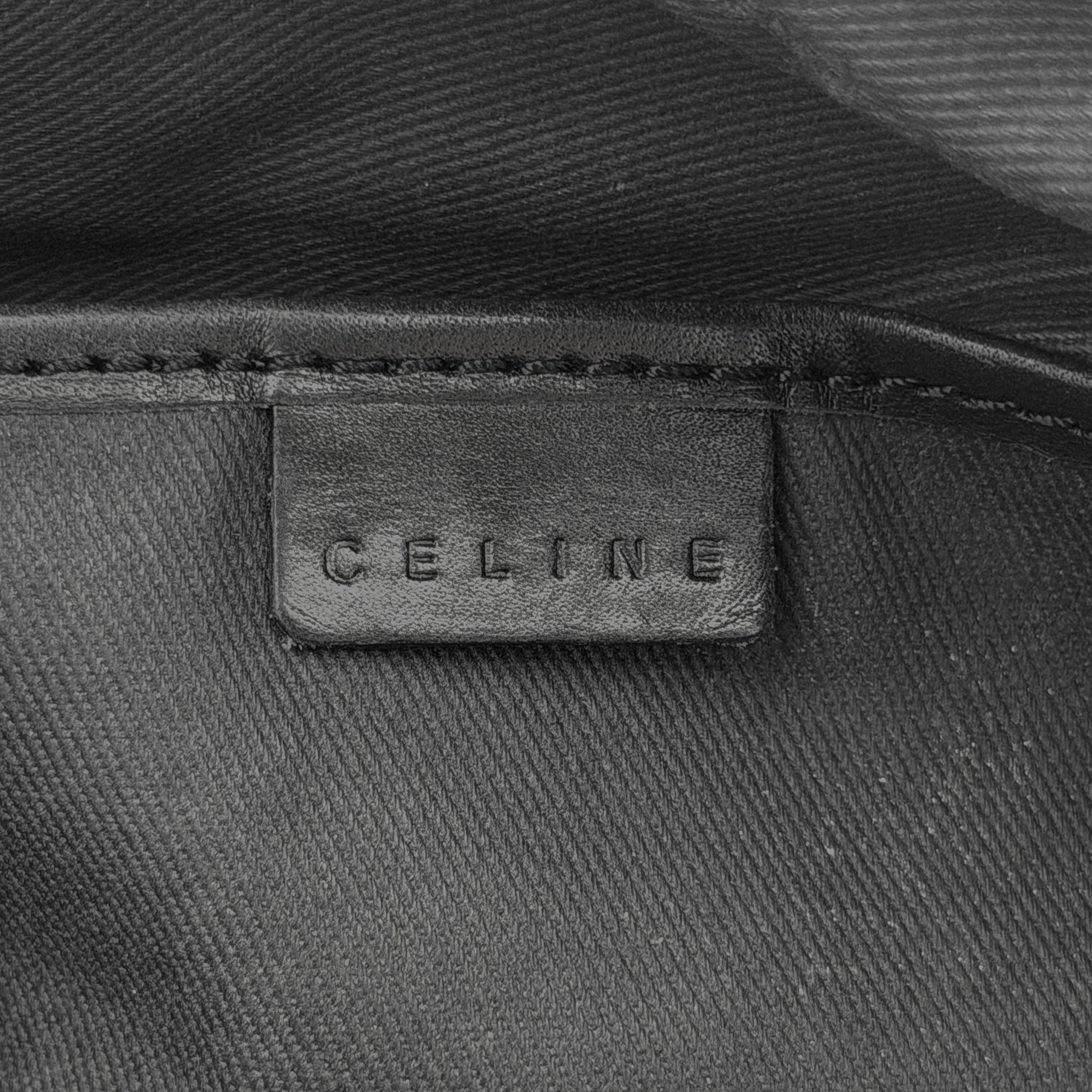 Celine C Macadam Shoulder Bag Black