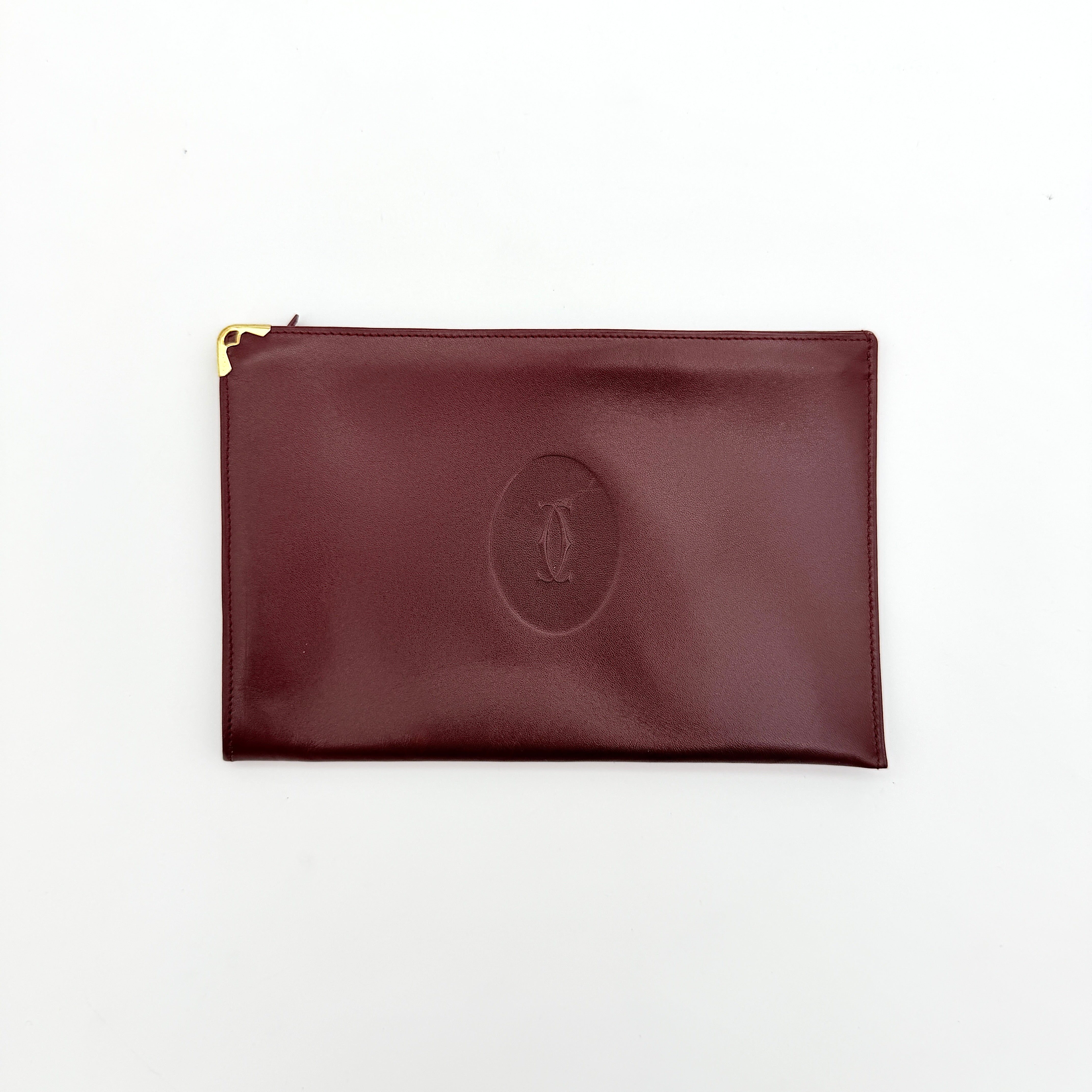 Cartier Must de Cartier Bordeaux Pouch Burgundy