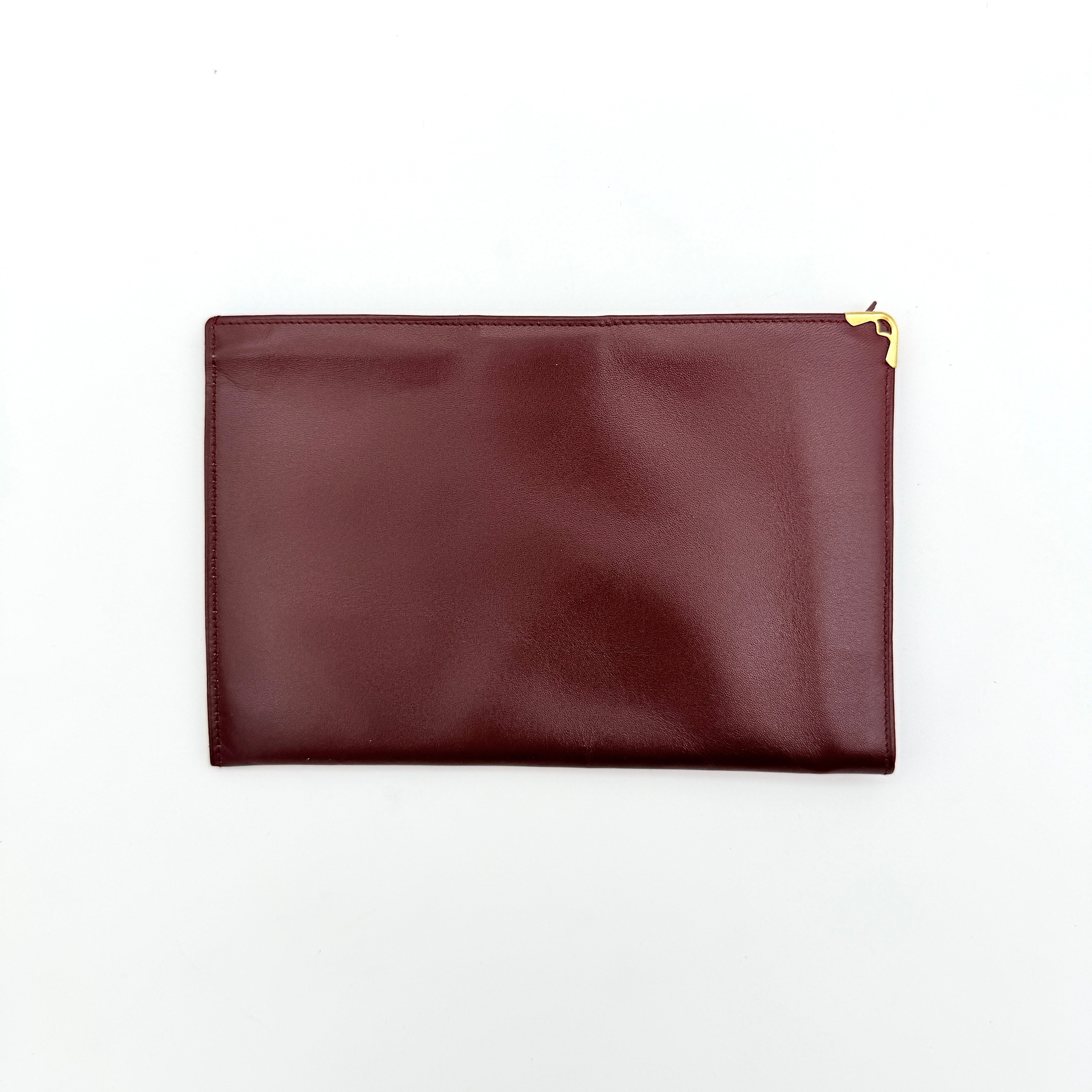 Cartier Must de Cartier Bordeaux Pouch Burgundy