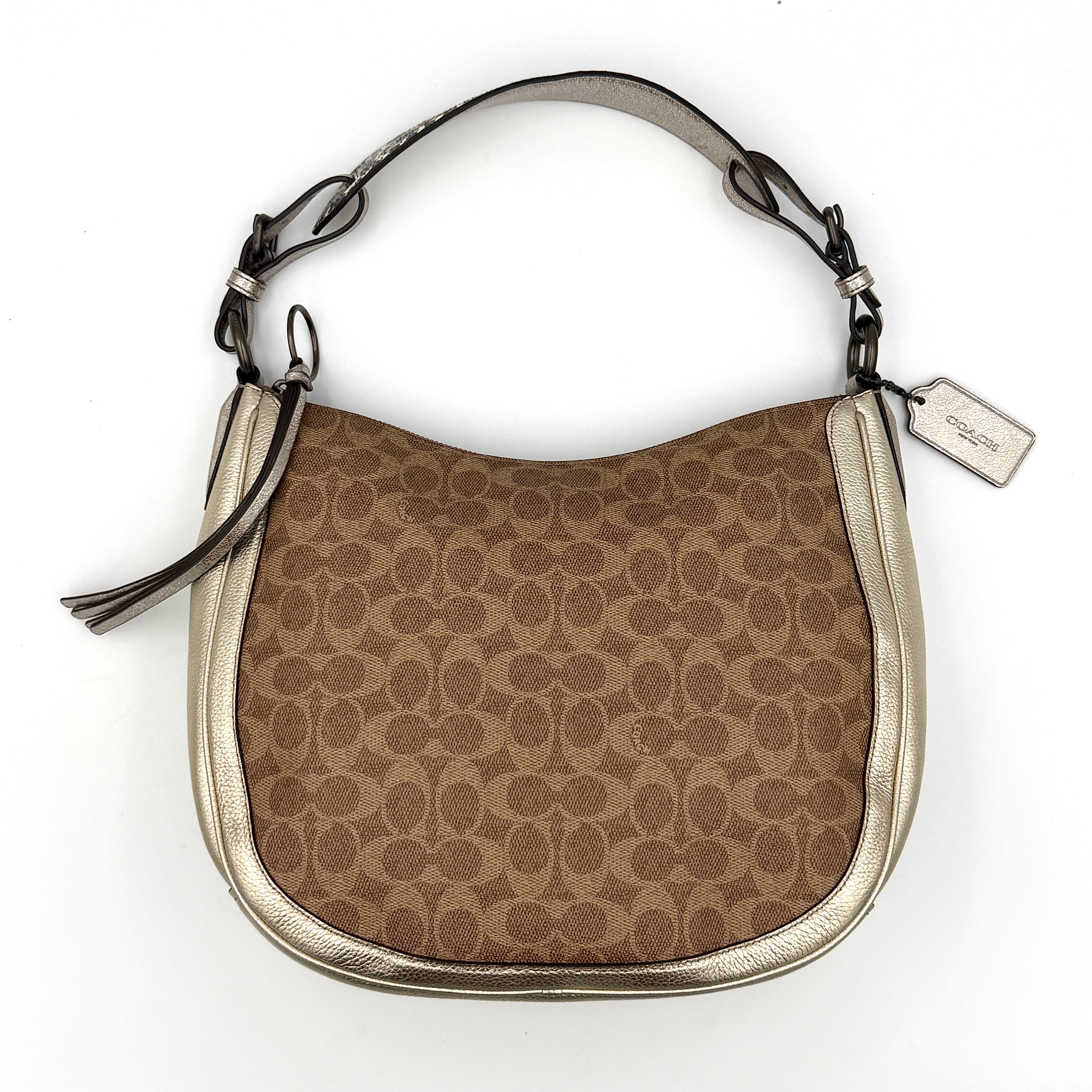 Coach 2Way Sutton Hobo Shoulder Bag Brown