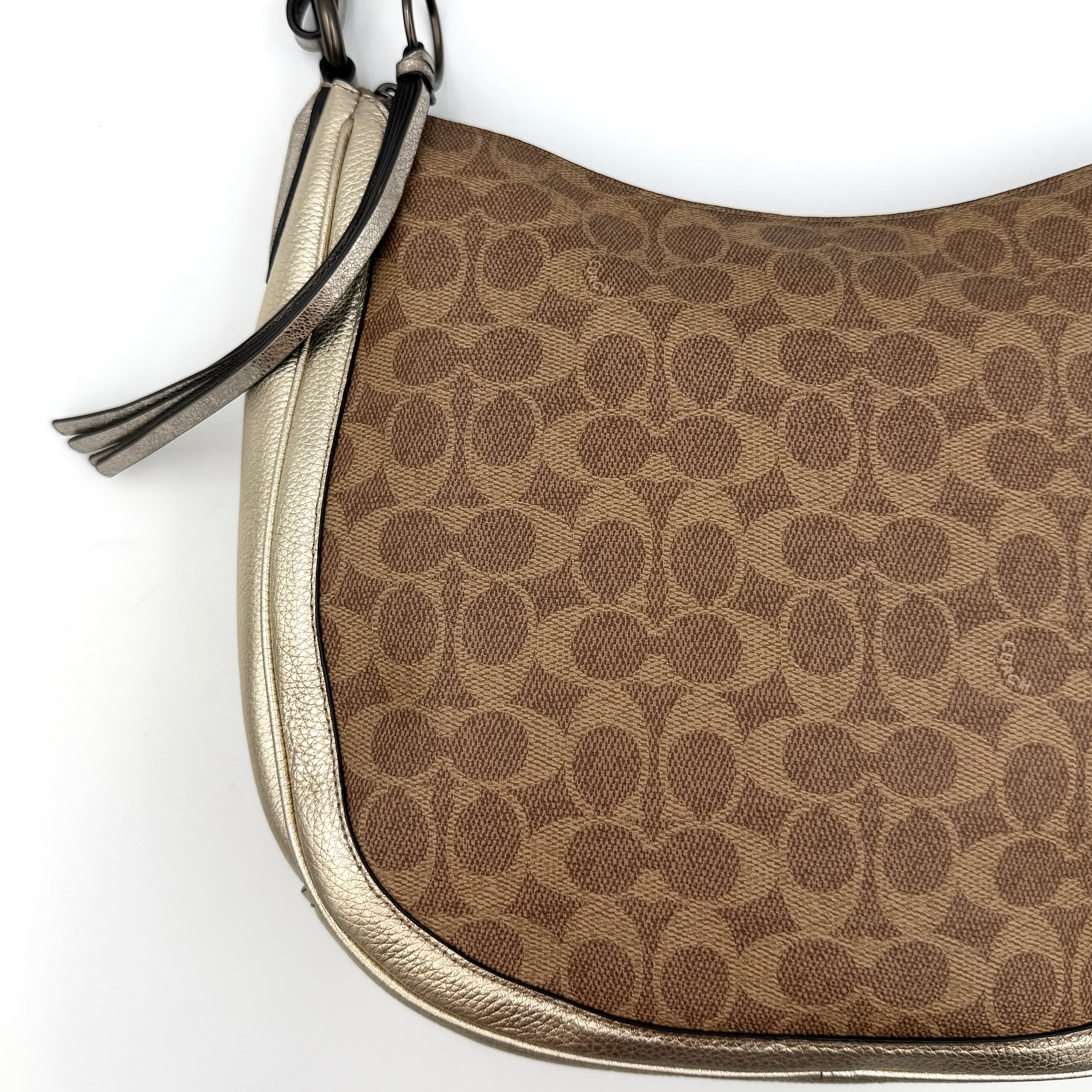 Coach 2Way Sutton Hobo Shoulder Bag Brown