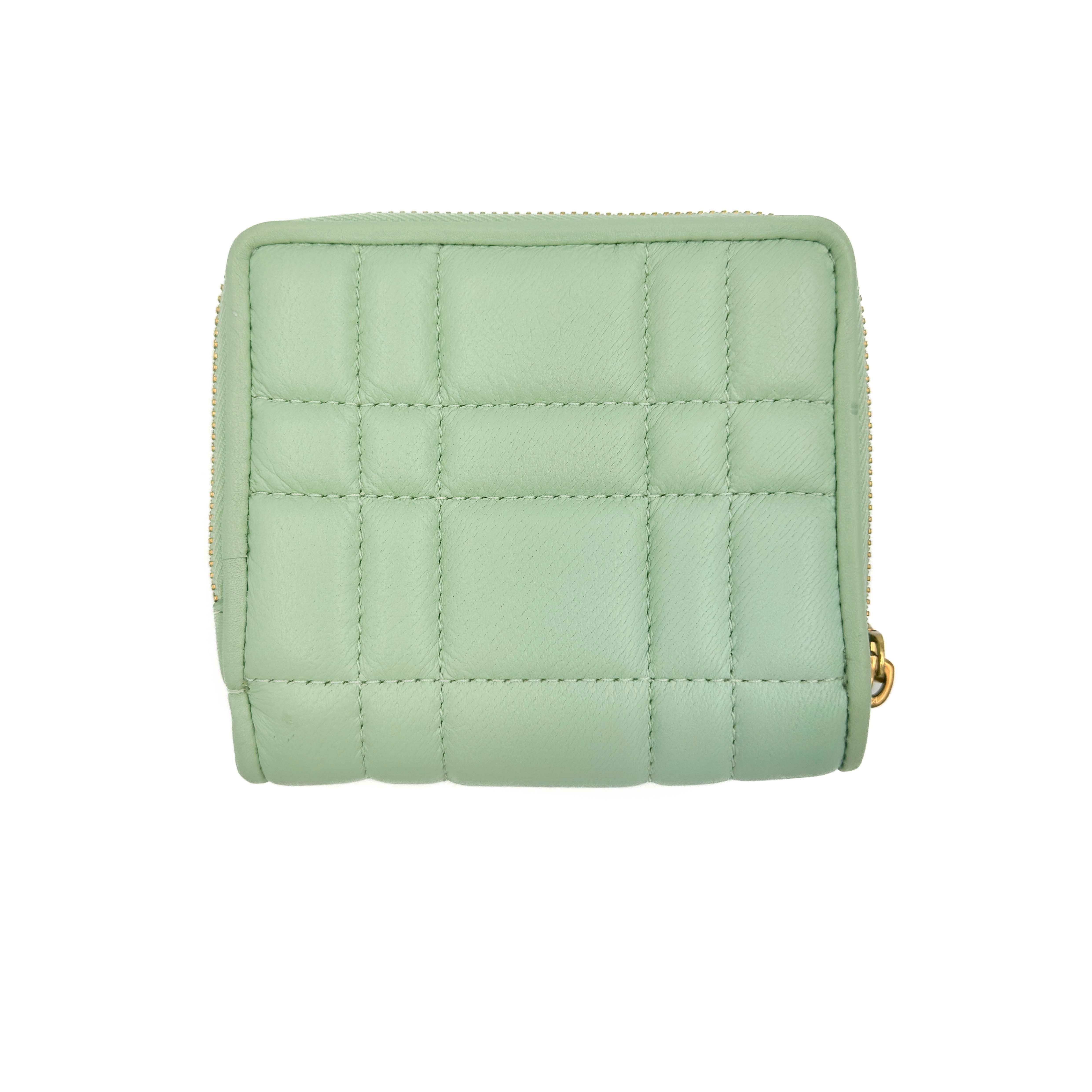 Kate Spade Evelyn Quilted Small Wallet Mint Green