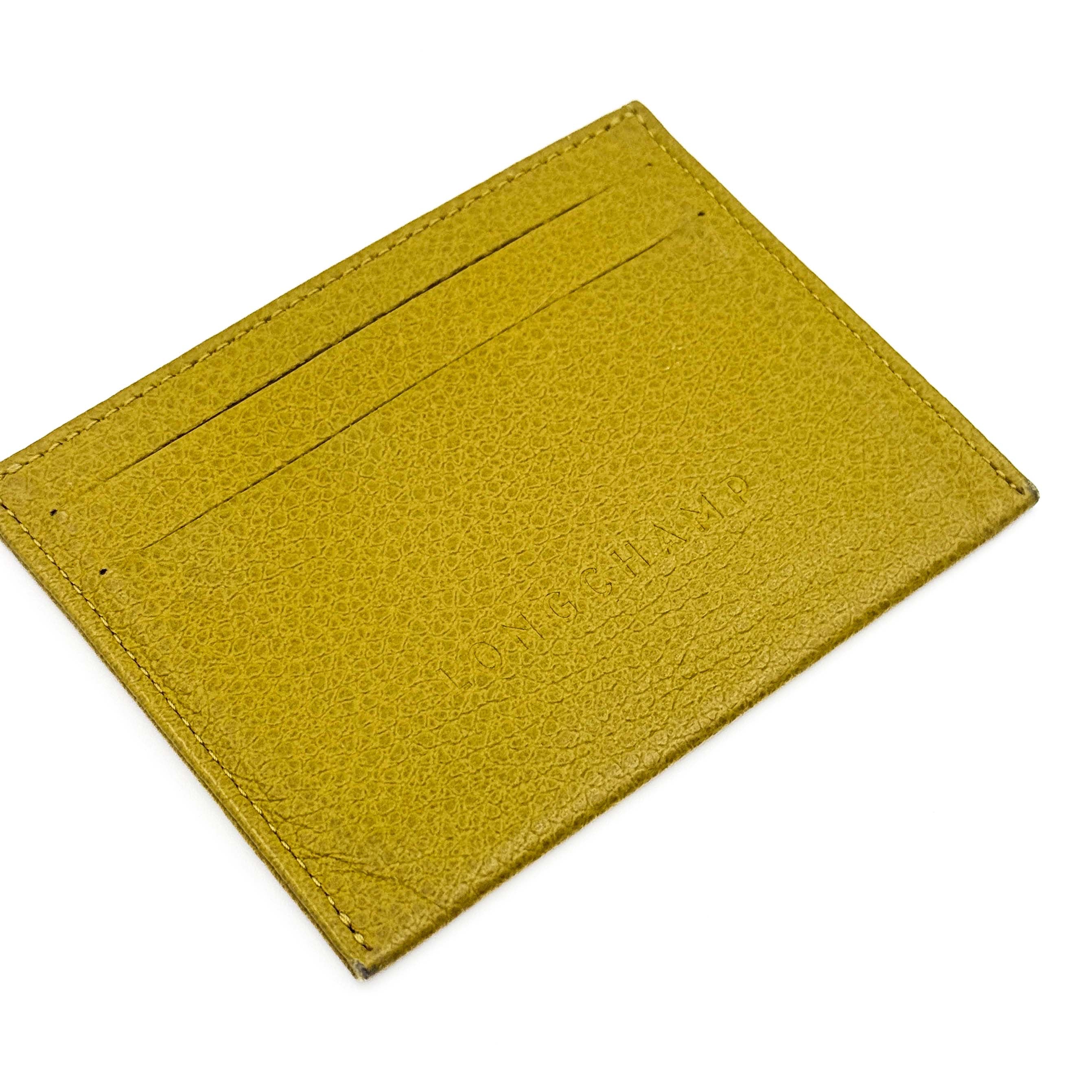Longchamp Leather Cardholder Yellow