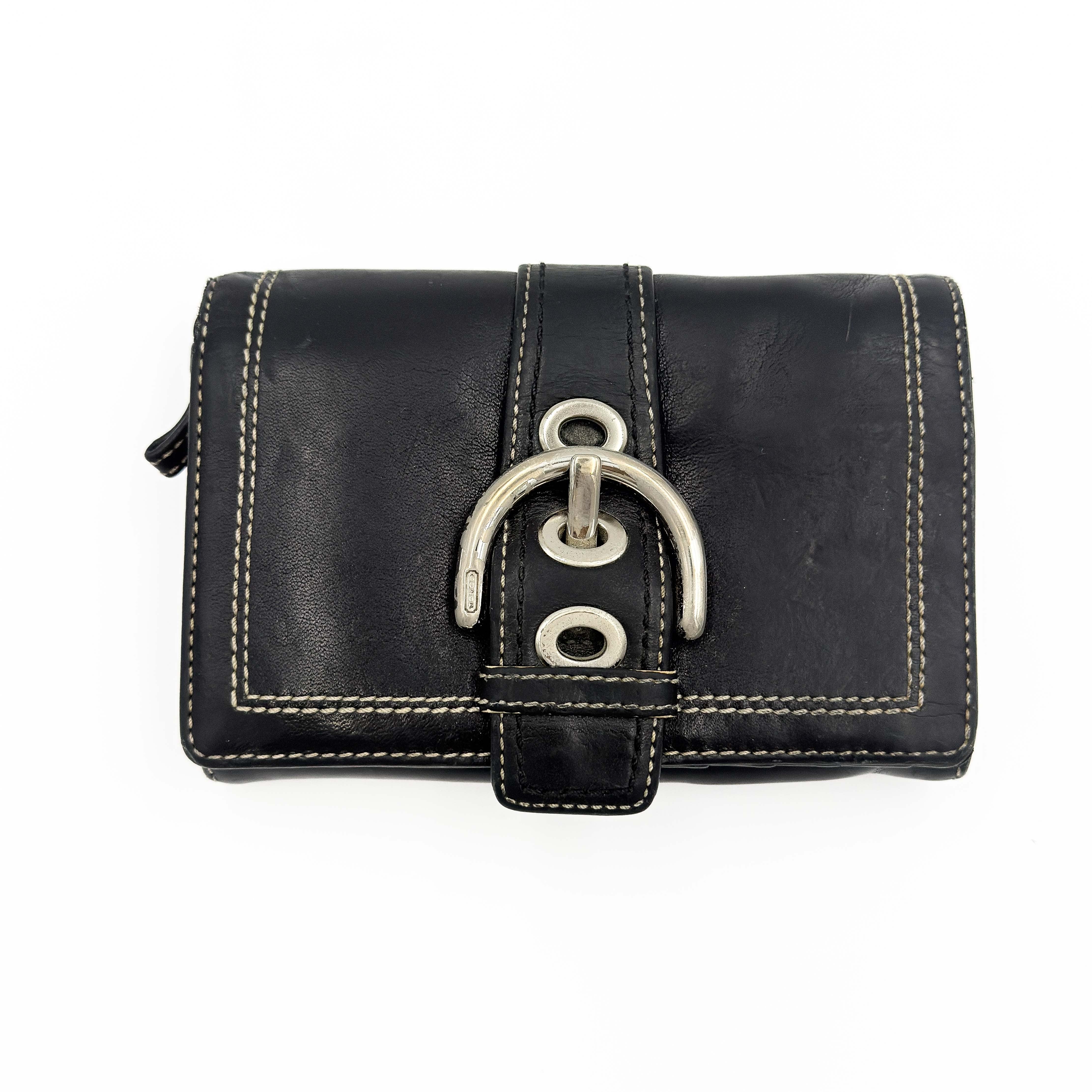 Coach Y2K Soho Buckle Wallet Black