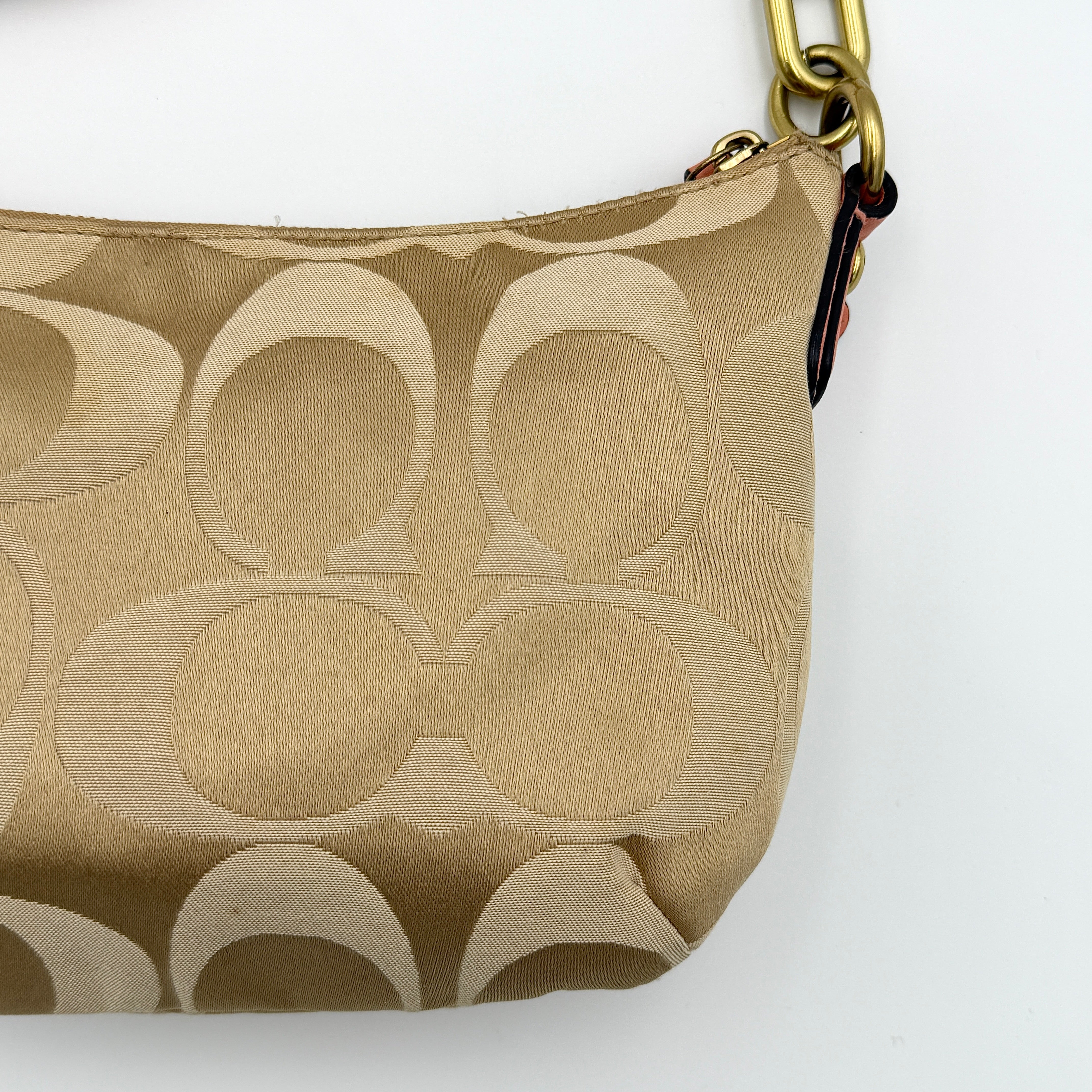 Coach Signature Kristin Crossbody Bag Pink/Beige