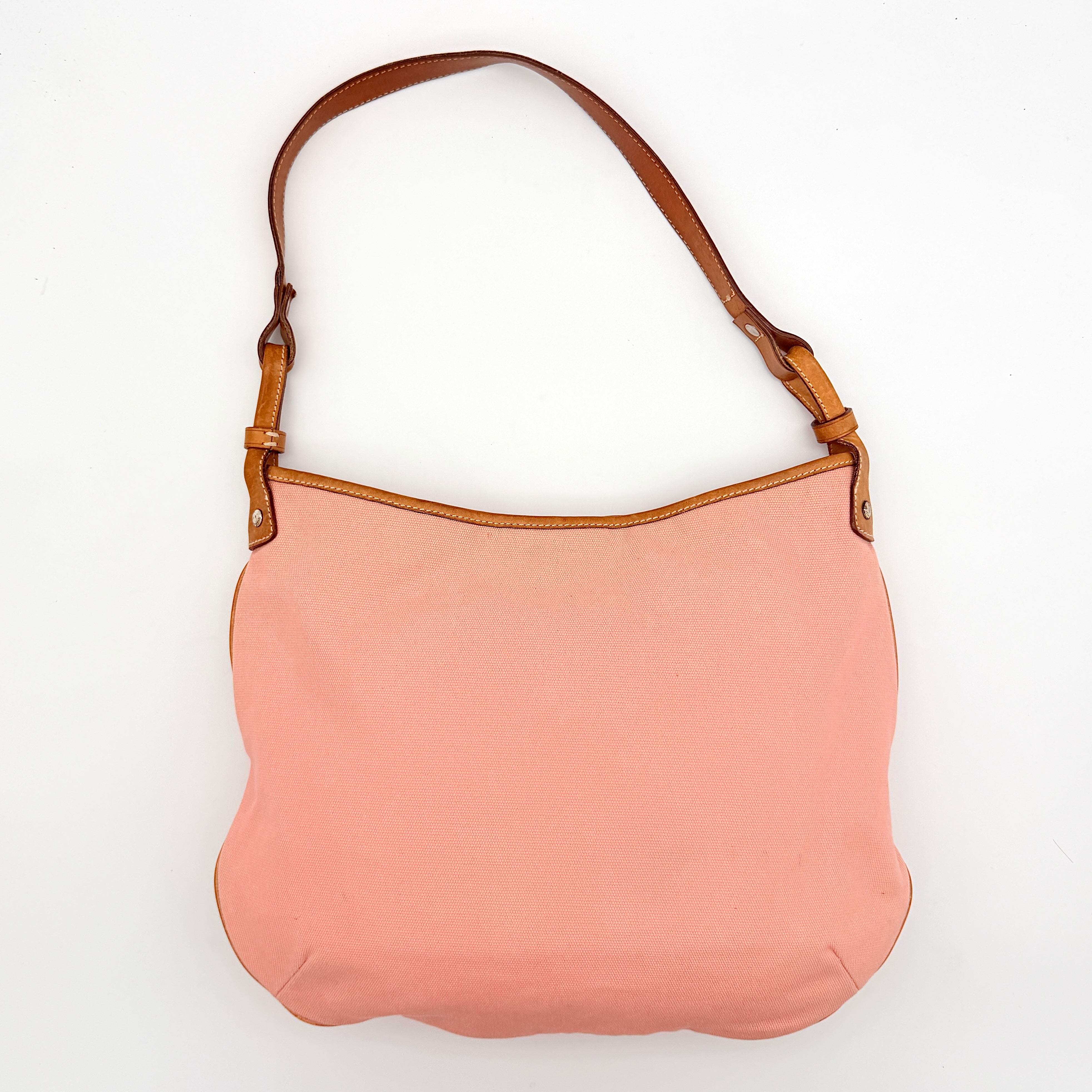 Ralph Lauren Hobo Shoulder Bag Pink/Tan