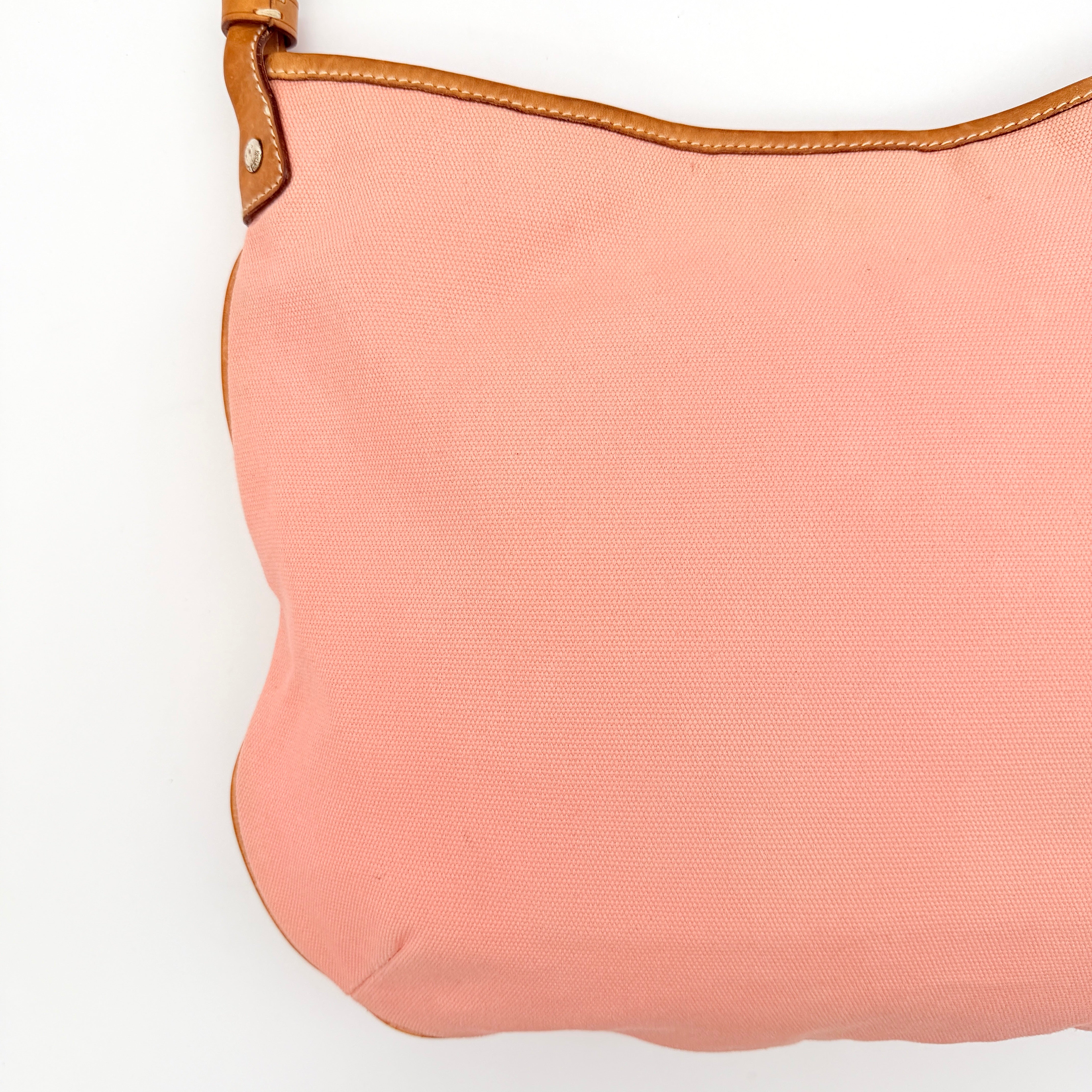 Ralph Lauren Hobo Shoulder Bag Pink/Tan