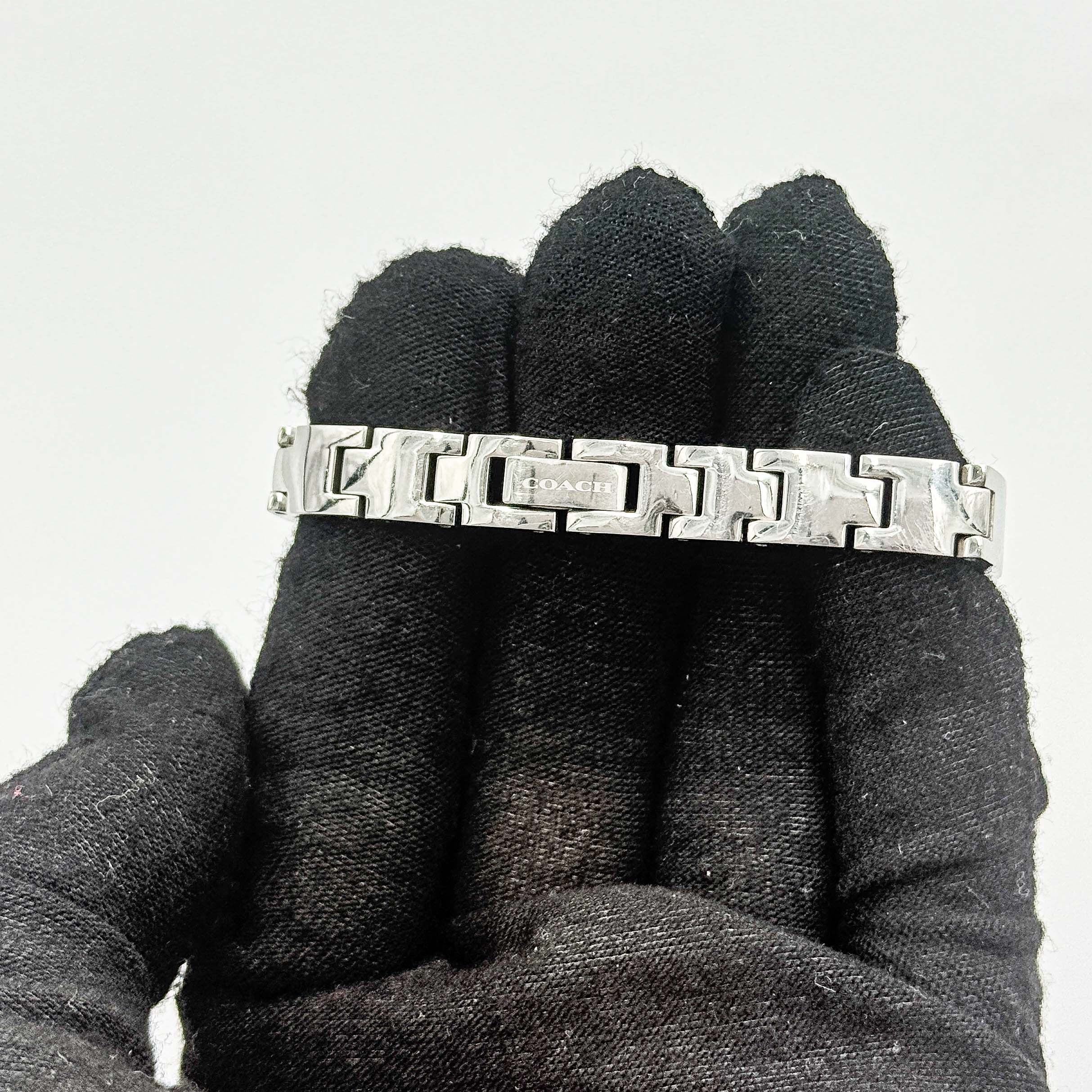 Coach Avery Stainless Steel Bangle Watch Silver