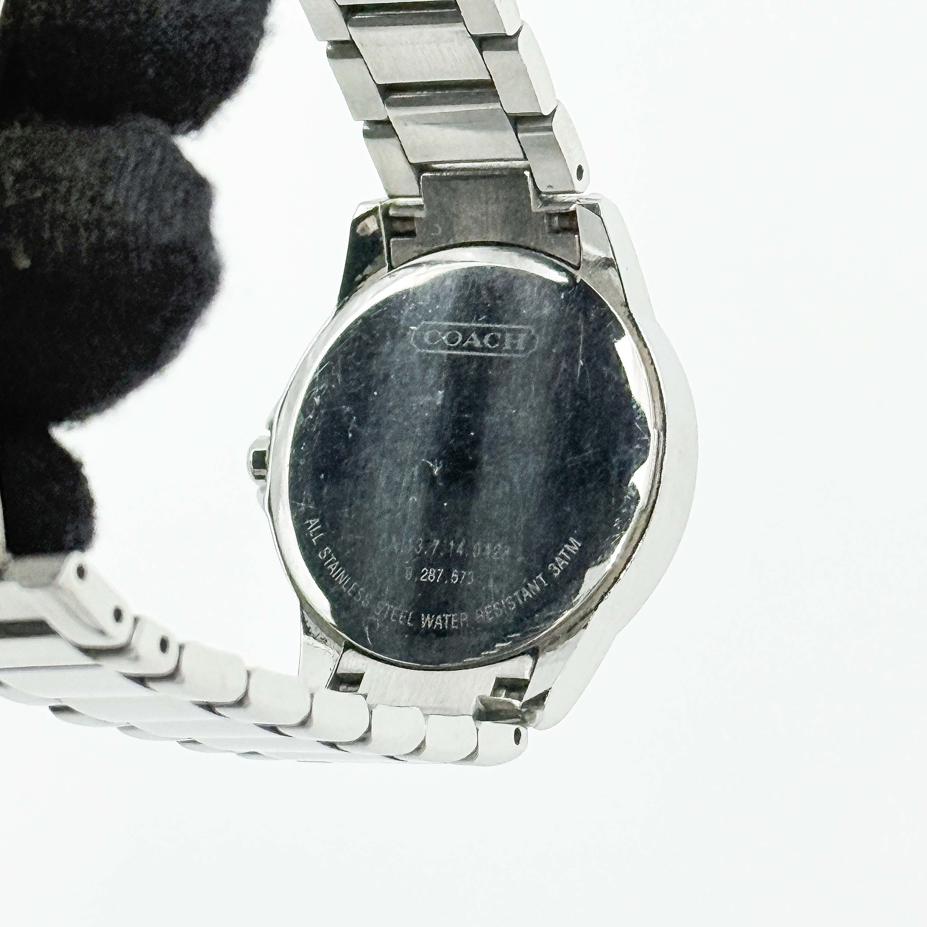 Coach Brown Dial Stainless Steel Watch Silver