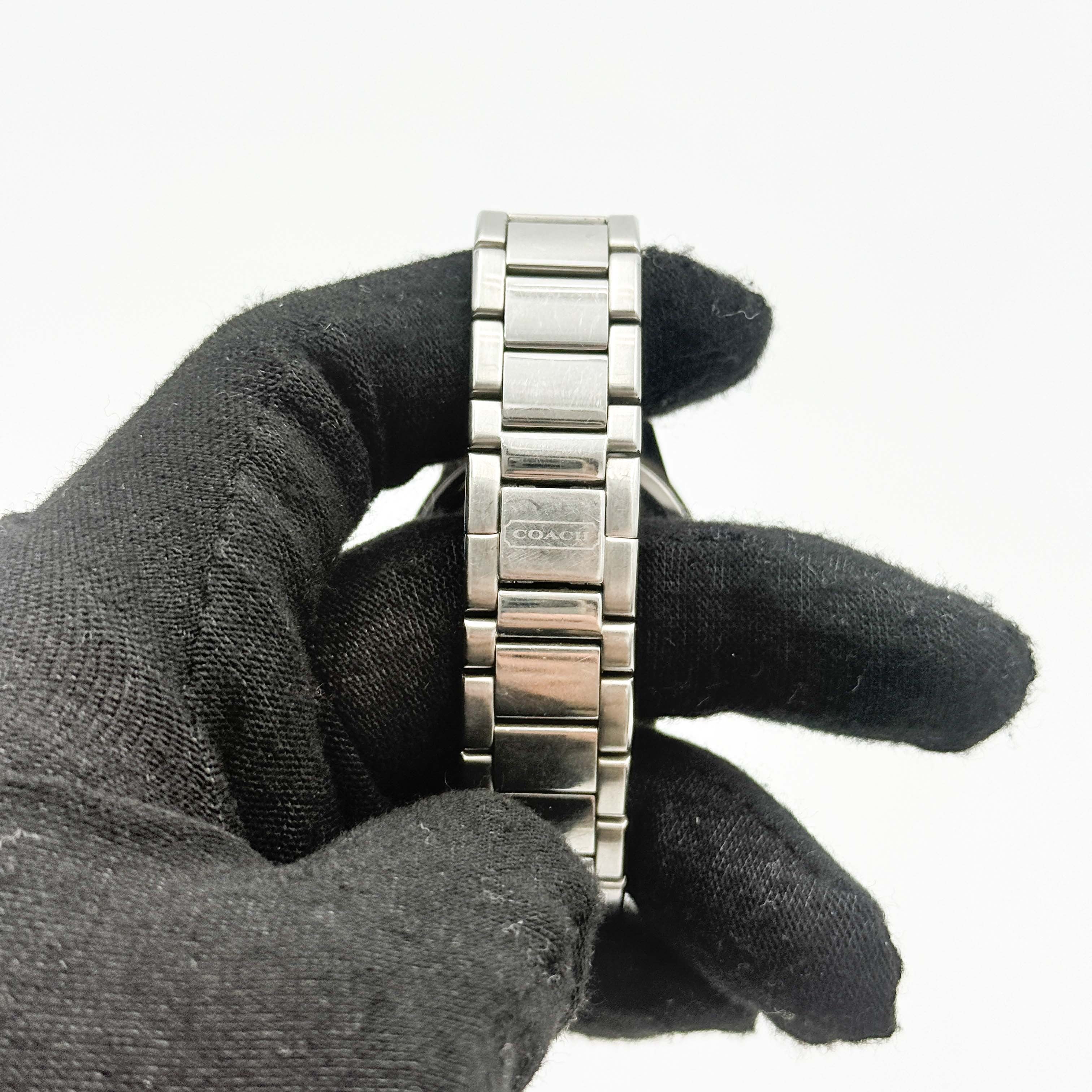 Coach Brown Dial Stainless Steel Watch Silver