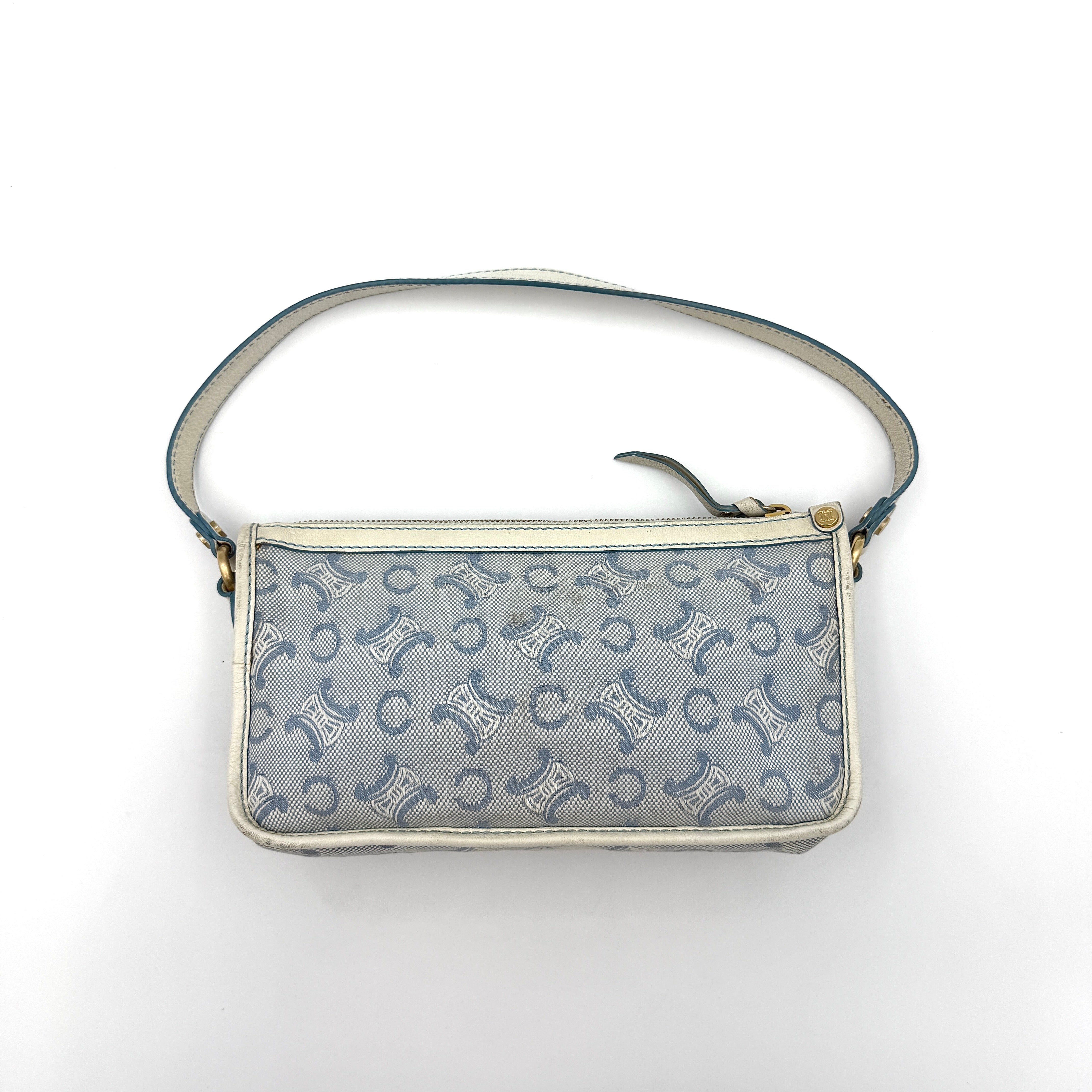 Celine Macadam Shoulder Bag Blue