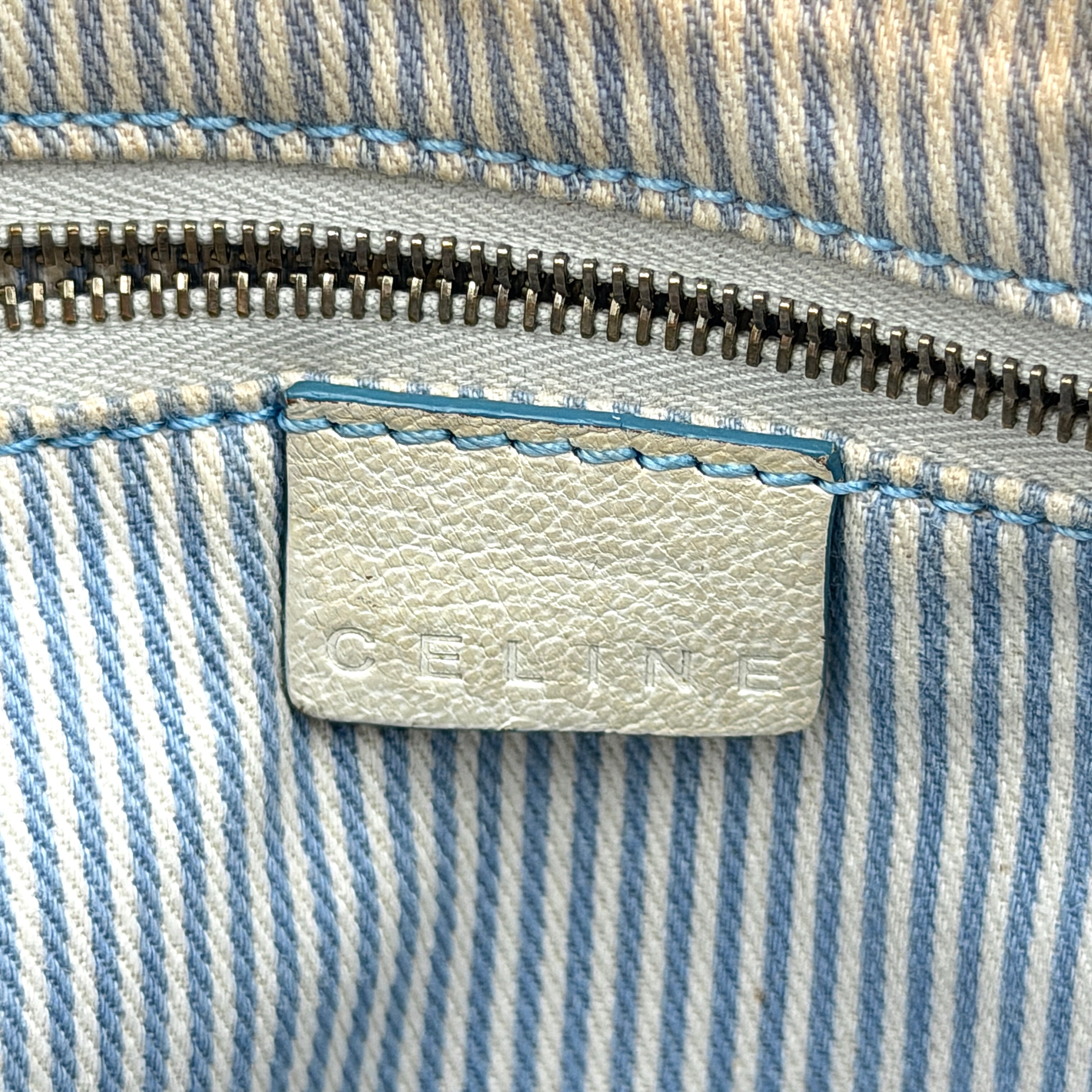 Celine Macadam Shoulder Bag Blue