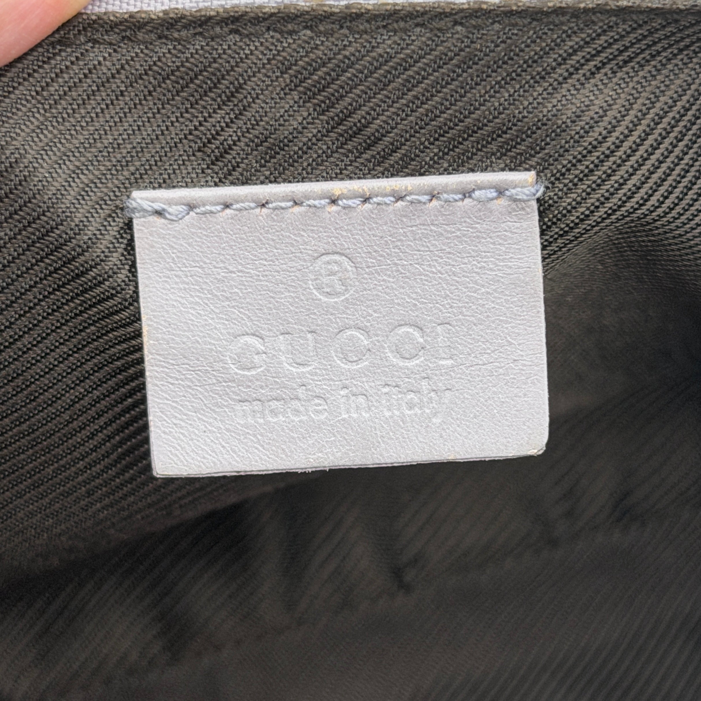 Gucci GG Monogram Pochette Boat Shoulder Bag Purple