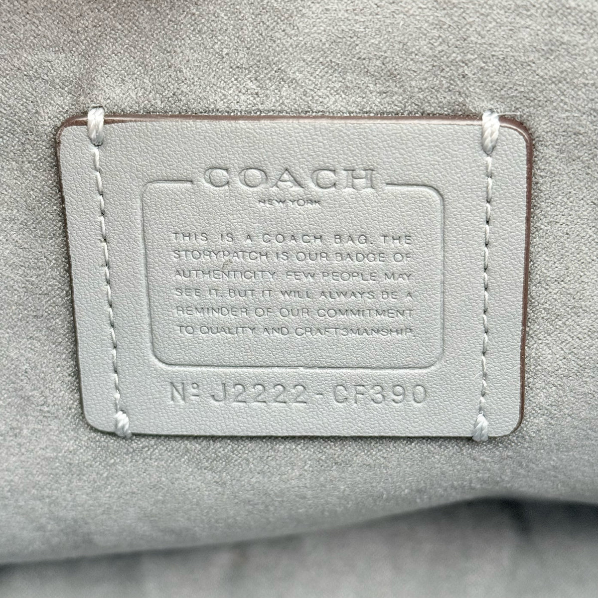 Coach Grace grey pebbled leather shoulder bag with python-embossed sides and gold coach carriage hardware, styled with a long adjustable strap.