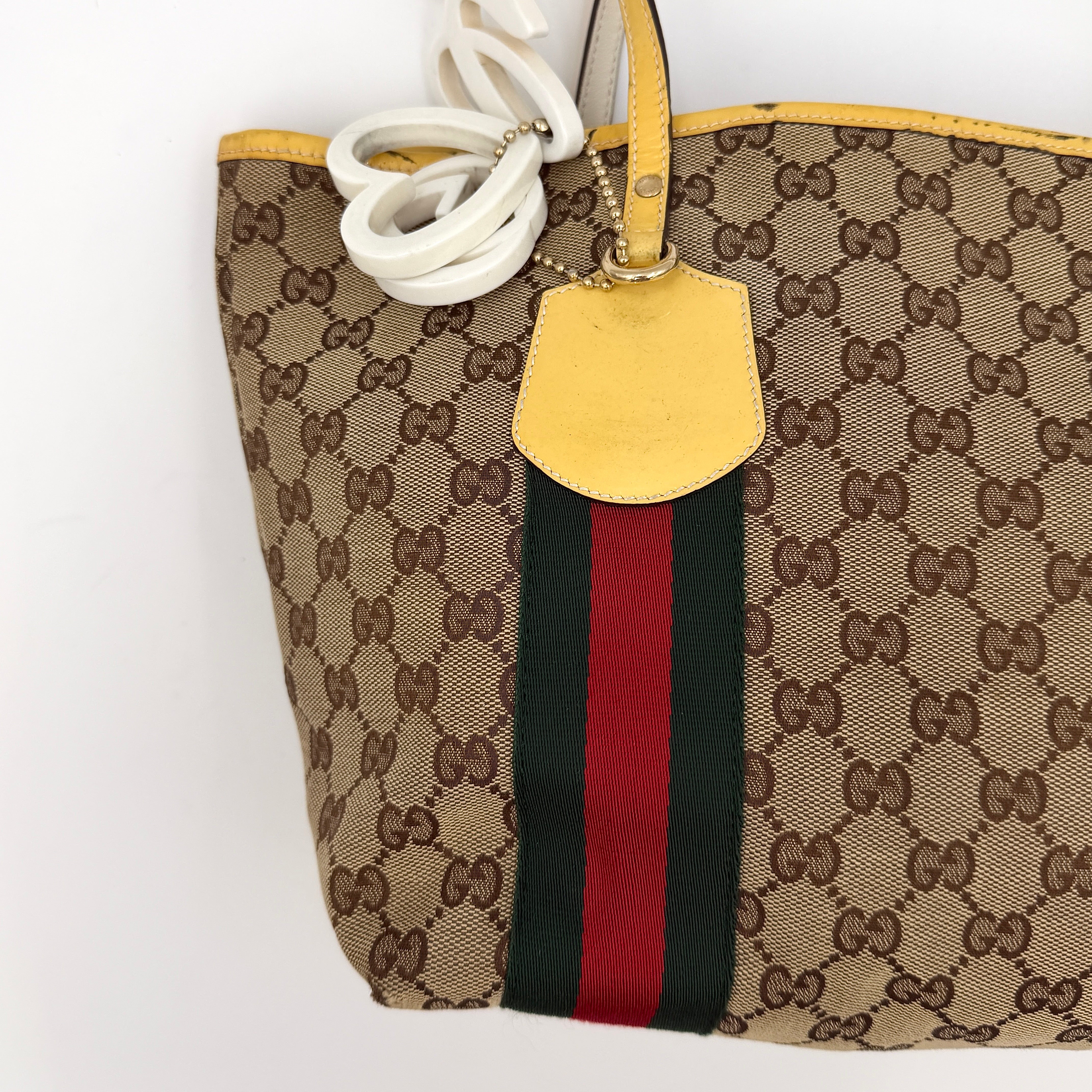 Gucci GG Monogram Jolie Shoulder Bag Beige/Yellow