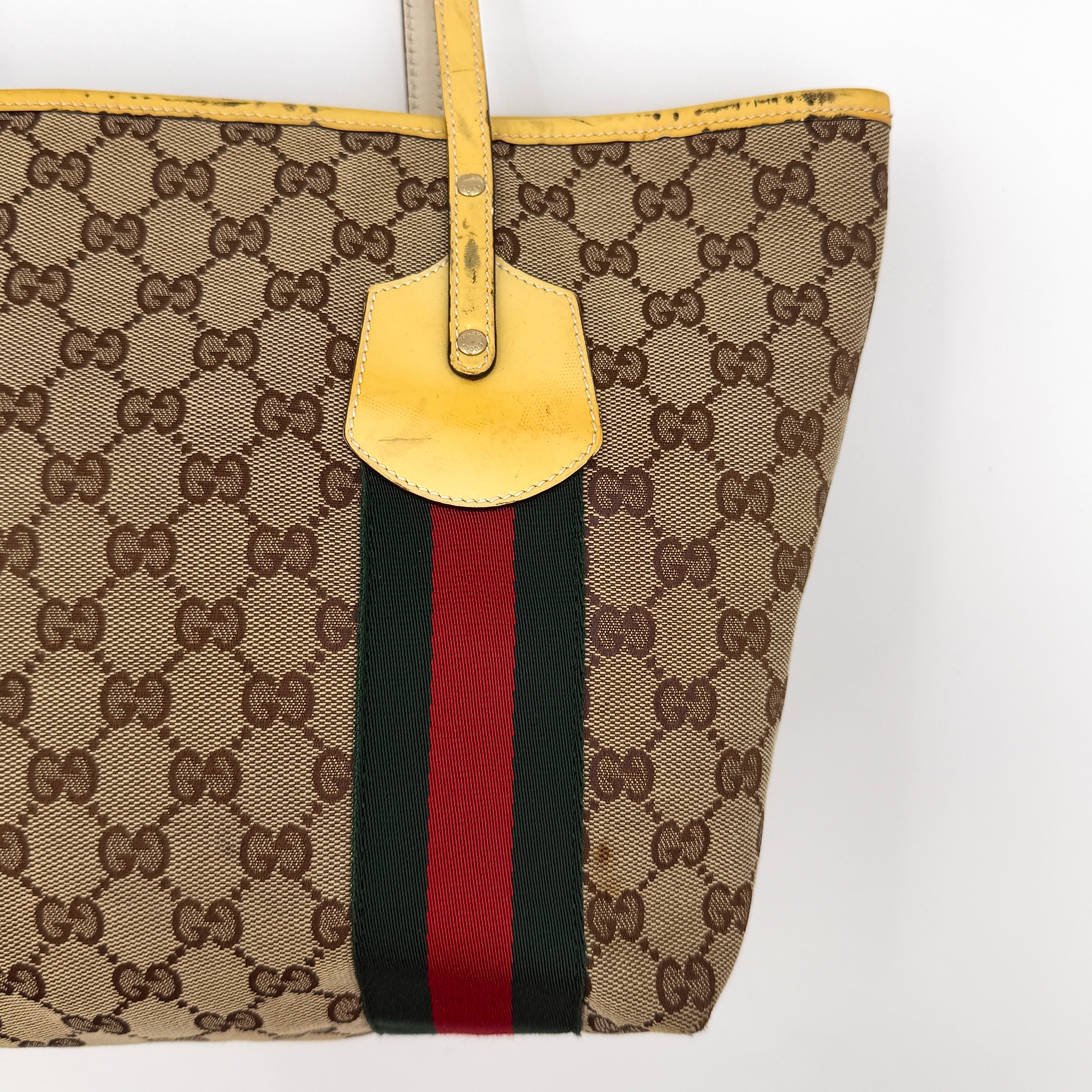 Gucci GG Monogram Jolie Shoulder Bag Beige/Yellow