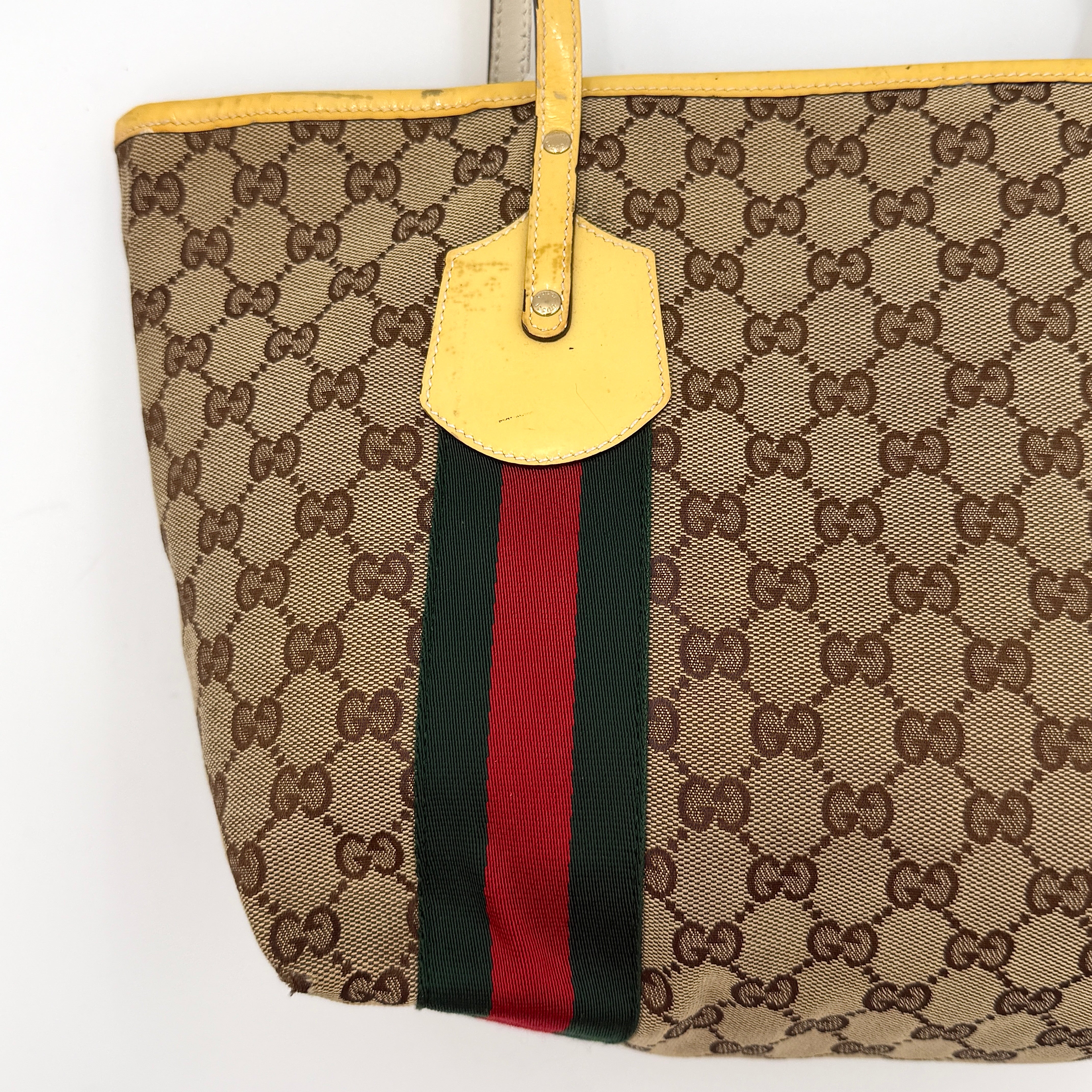 Gucci GG Monogram Jolie Shoulder Bag Beige/Yellow
