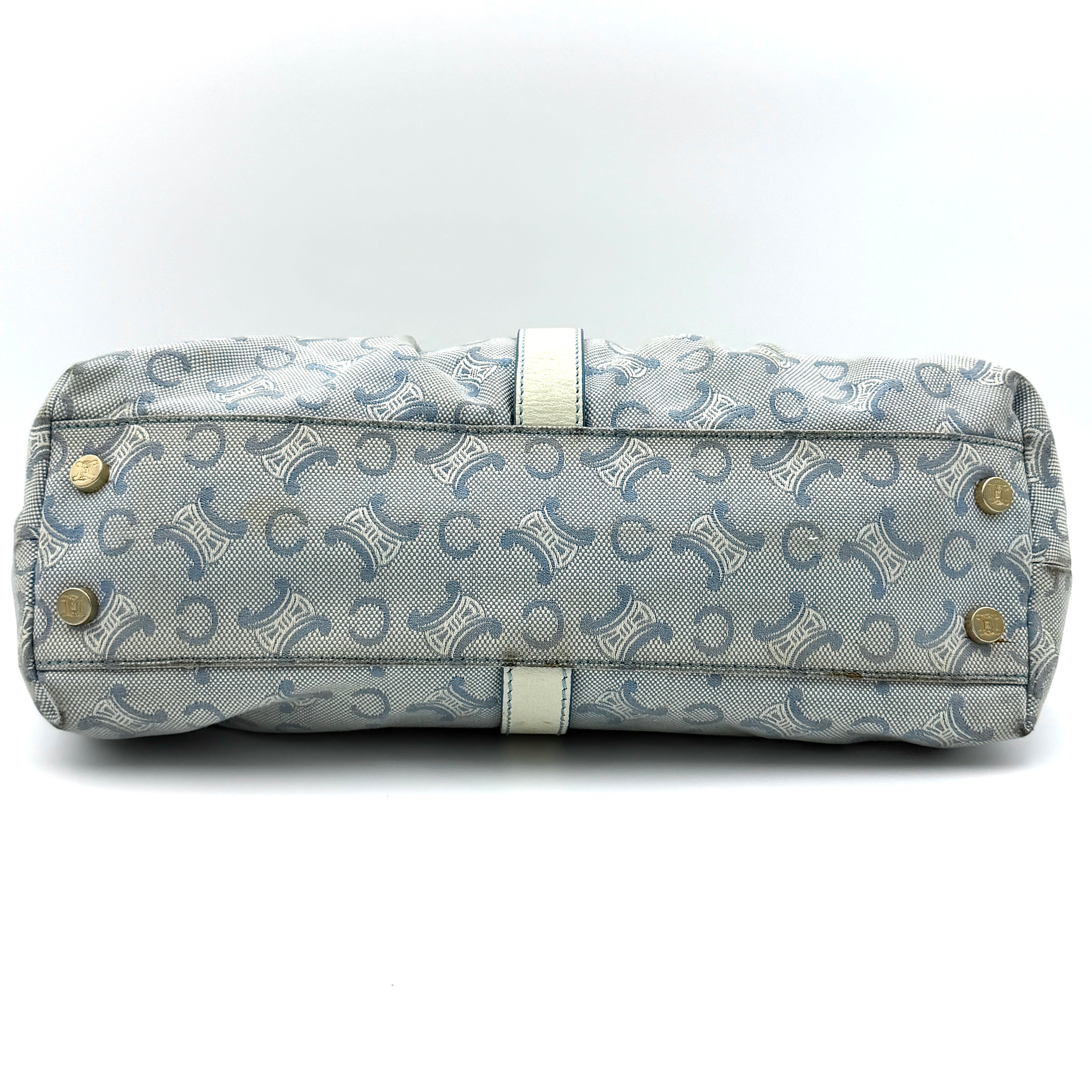 Celine Macadam Shoulder Bag Blue