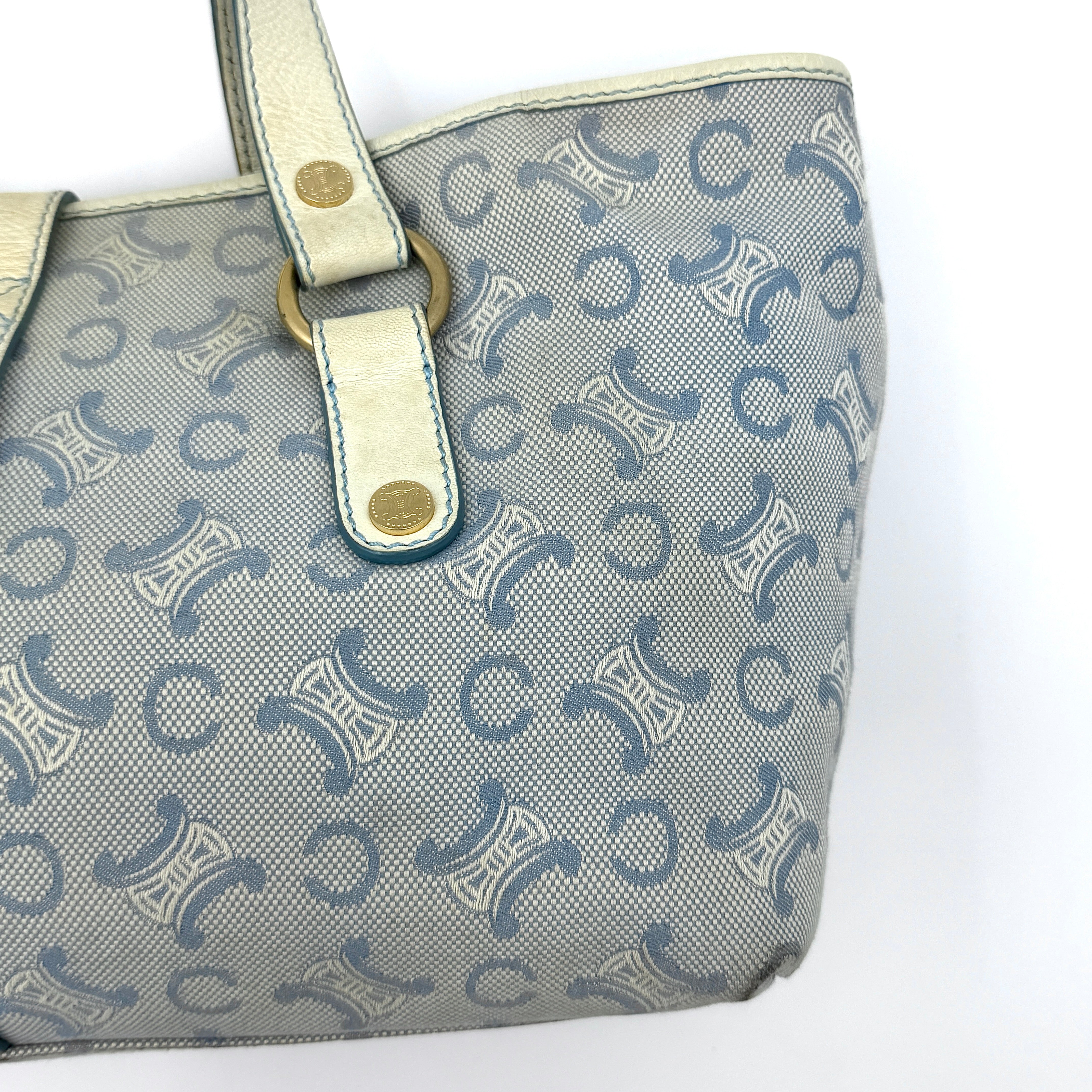 Celine Macadam Shoulder Bag Blue