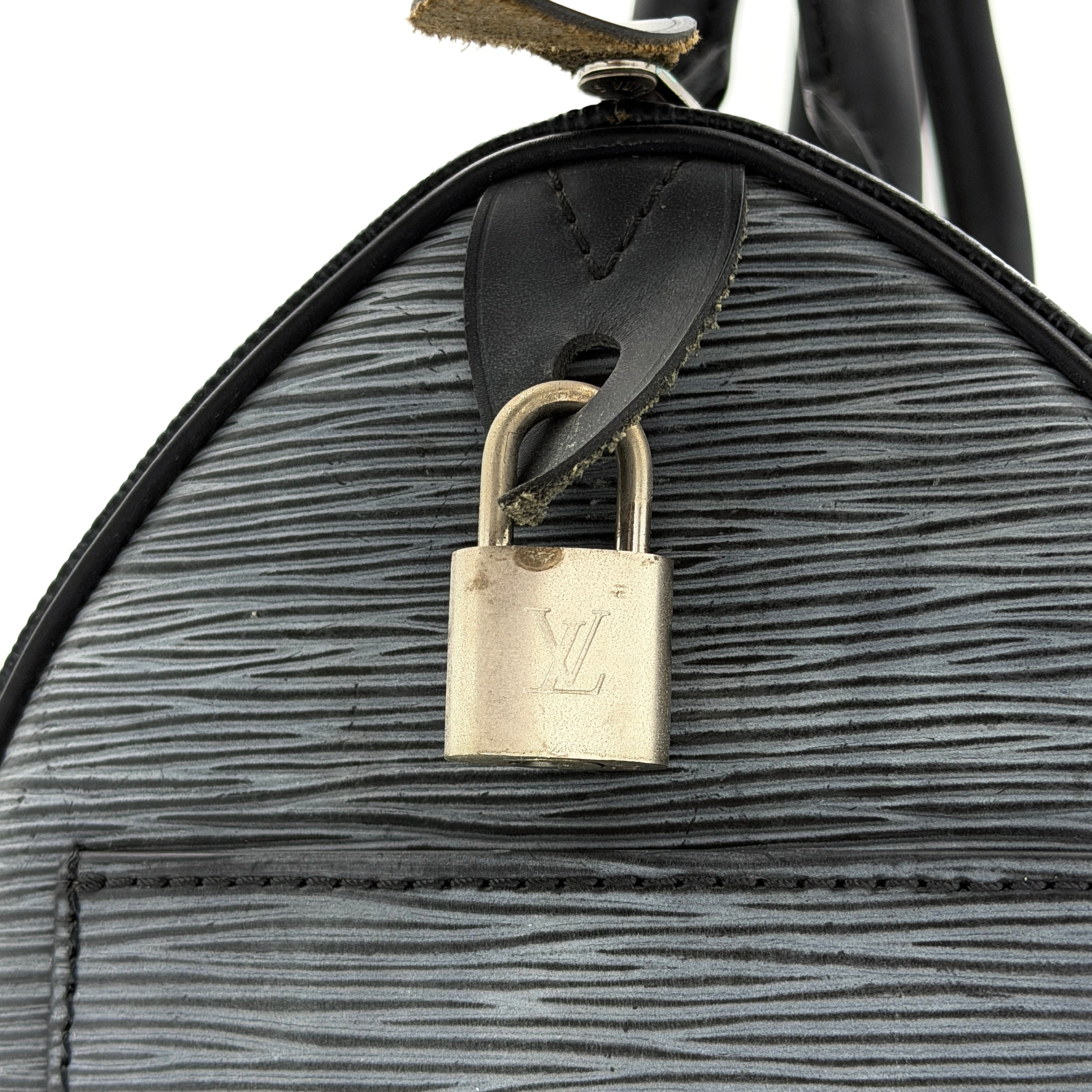 Louis Vuitton Epi Speedy 30 Handbag Black