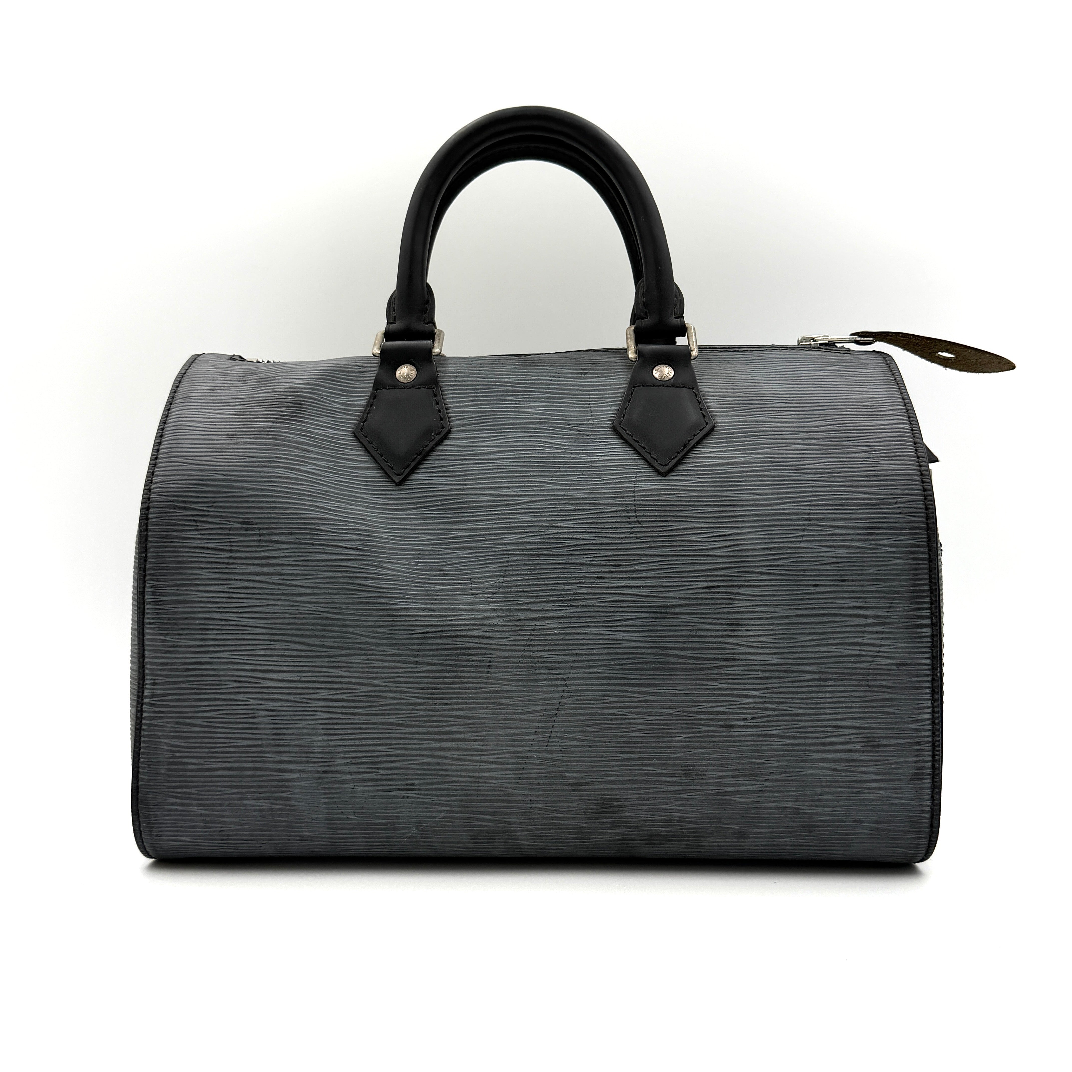 Louis Vuitton Epi Speedy 30 Handbag Black