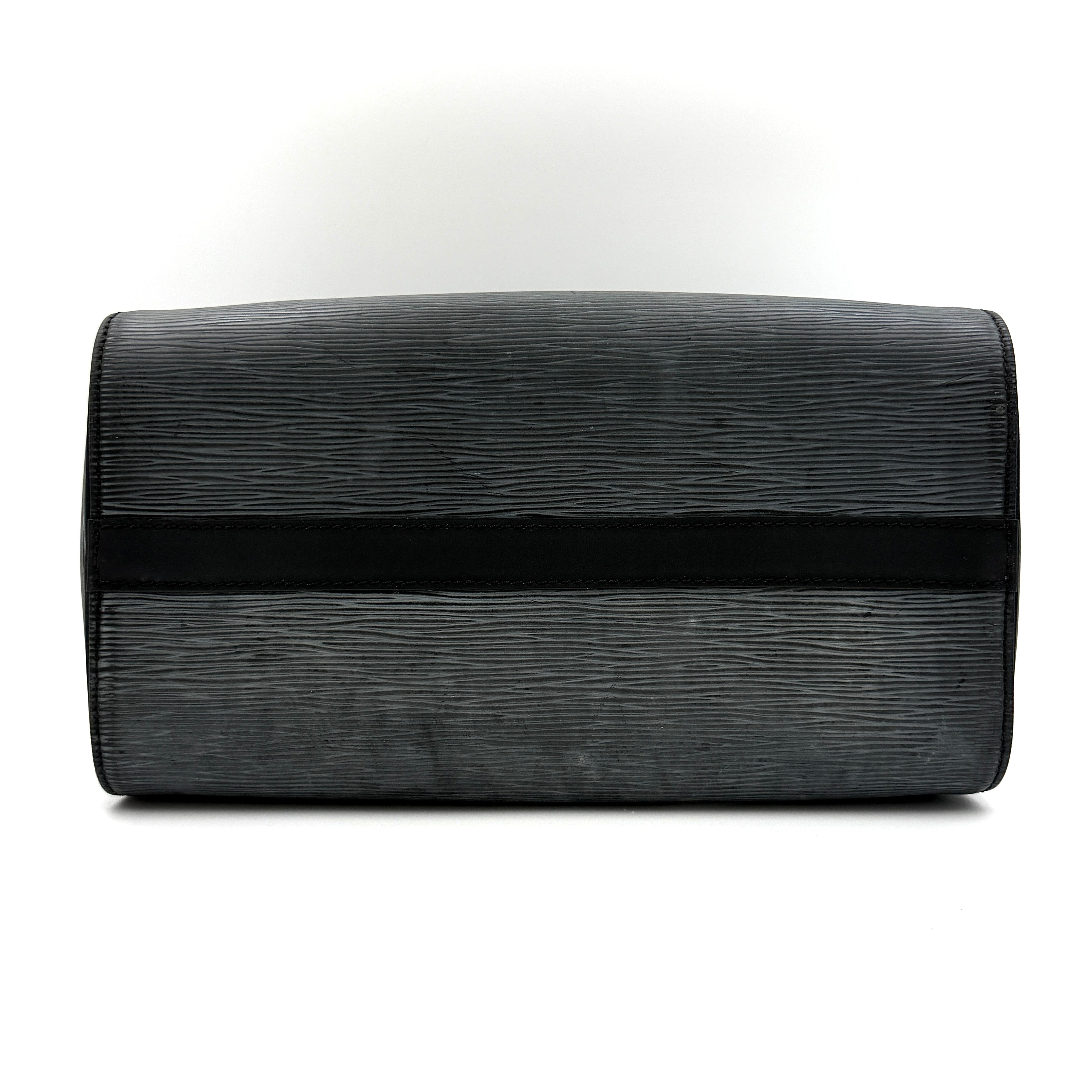 Louis Vuitton Epi Speedy 30 Handbag Black