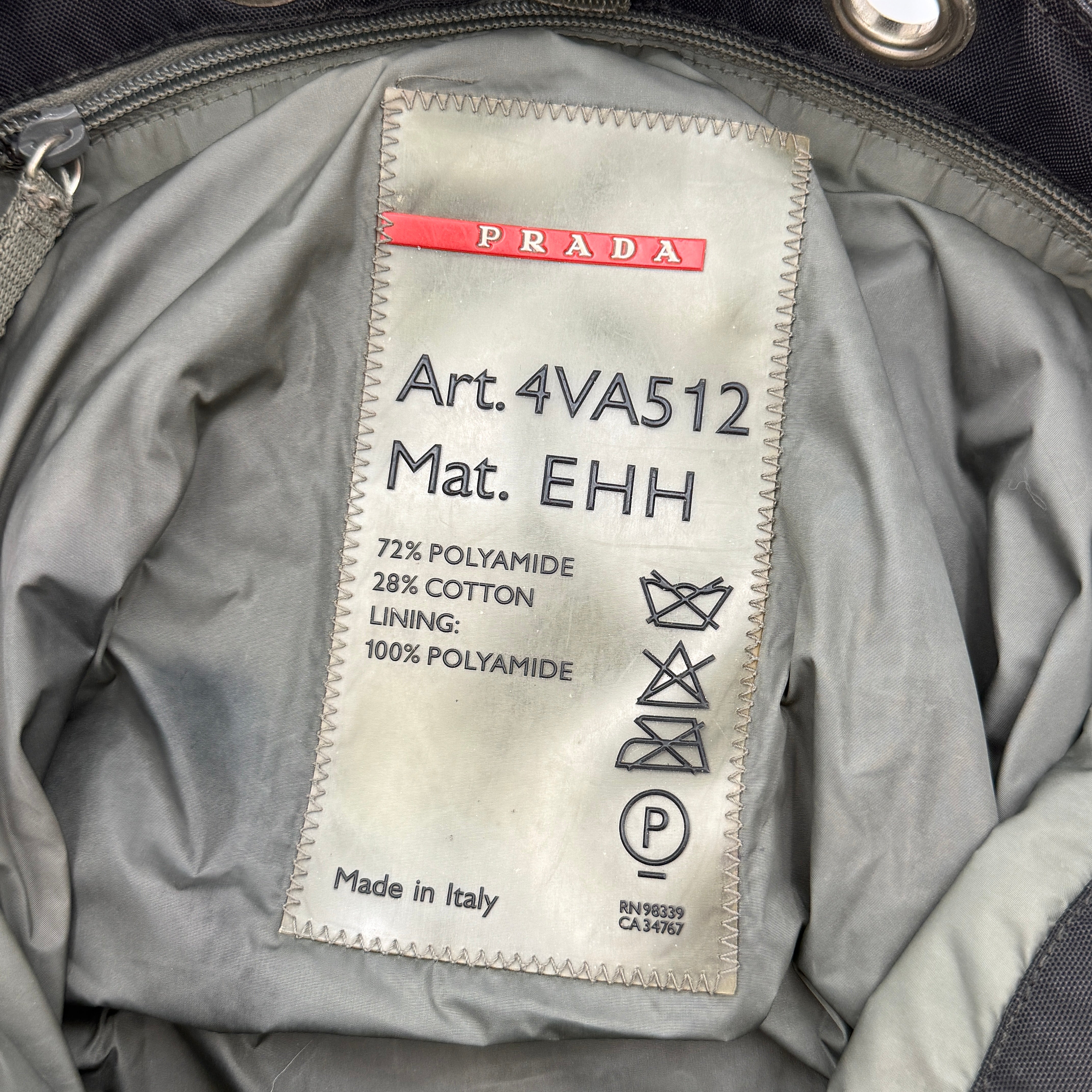 Prada Sport Nylon Tote Bag Black