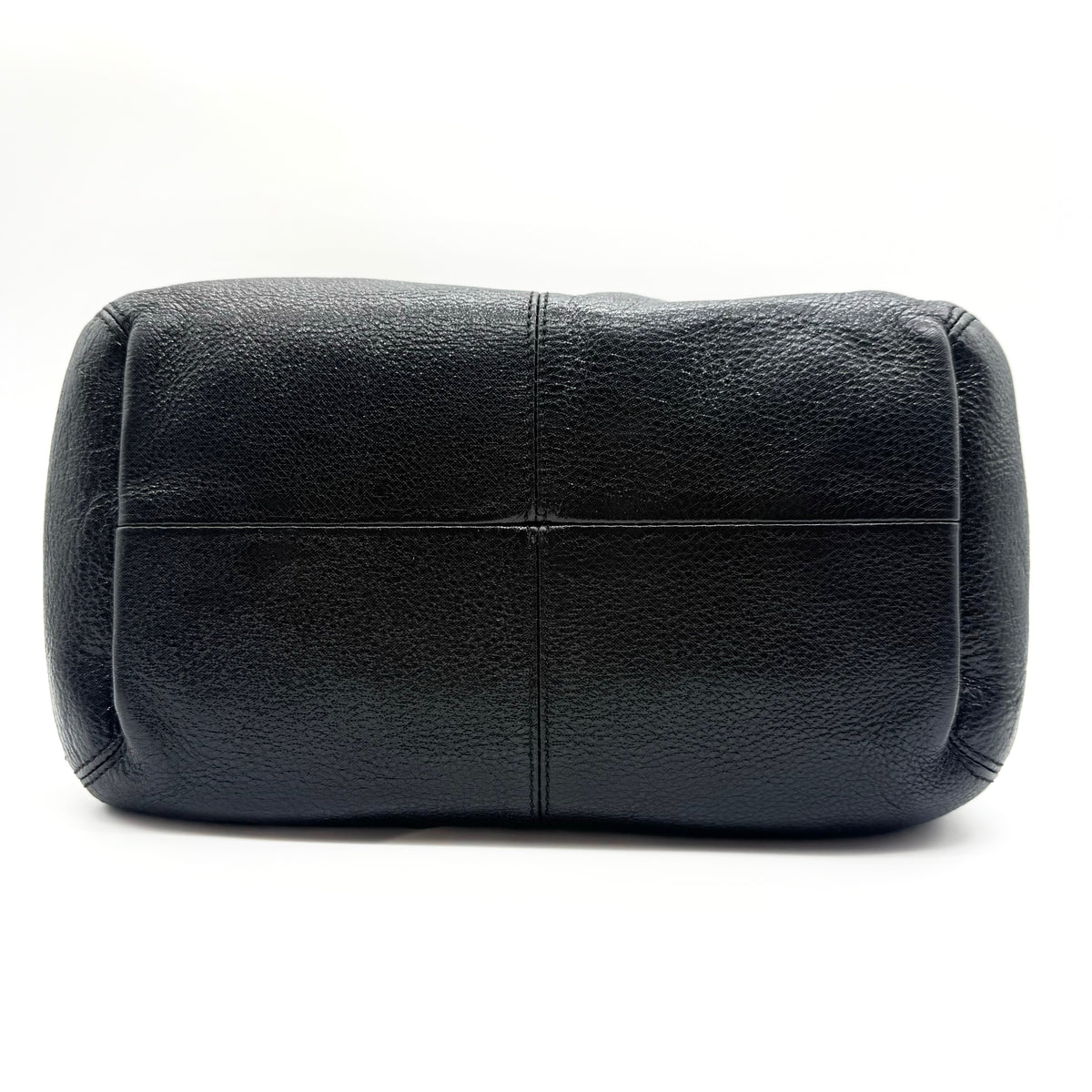 Kate Spade New York Stevie Berkshire Road Shoulder Bag in black pebbled leather with gold-tone hardware and double top handles.