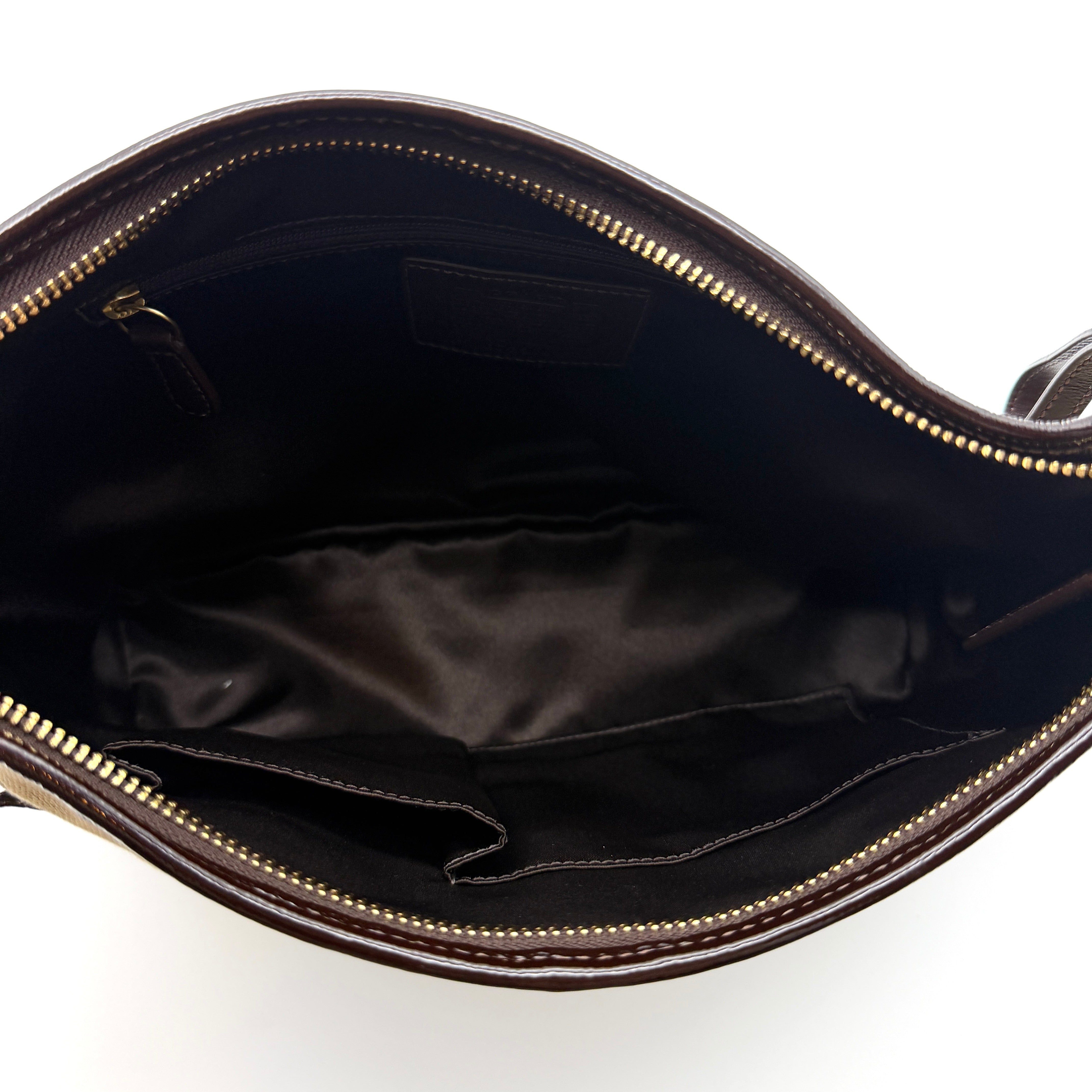 Coach Signature Ergo Shoulder Bag Beige/Brown