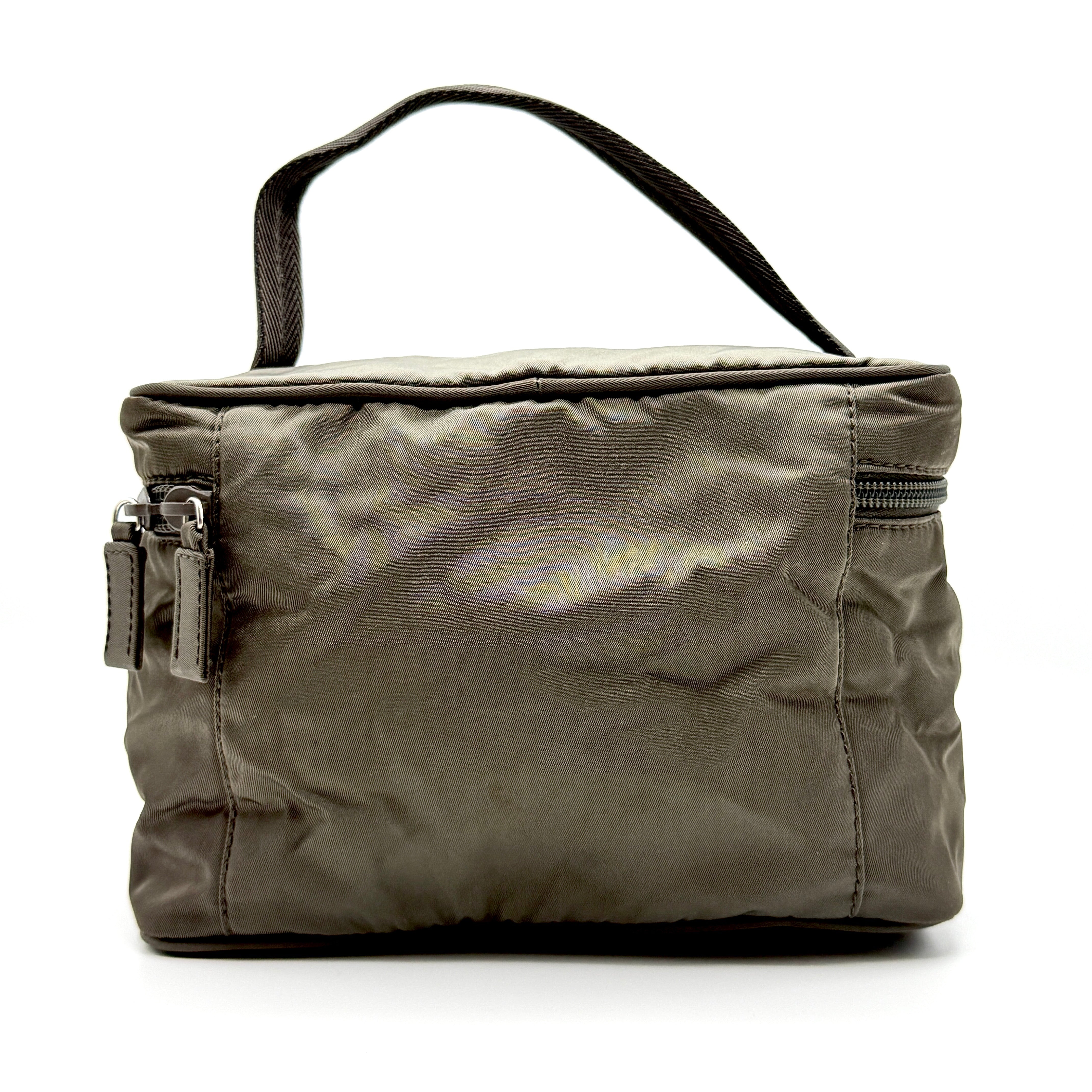 Prada Nylon Vanity Bag Grey