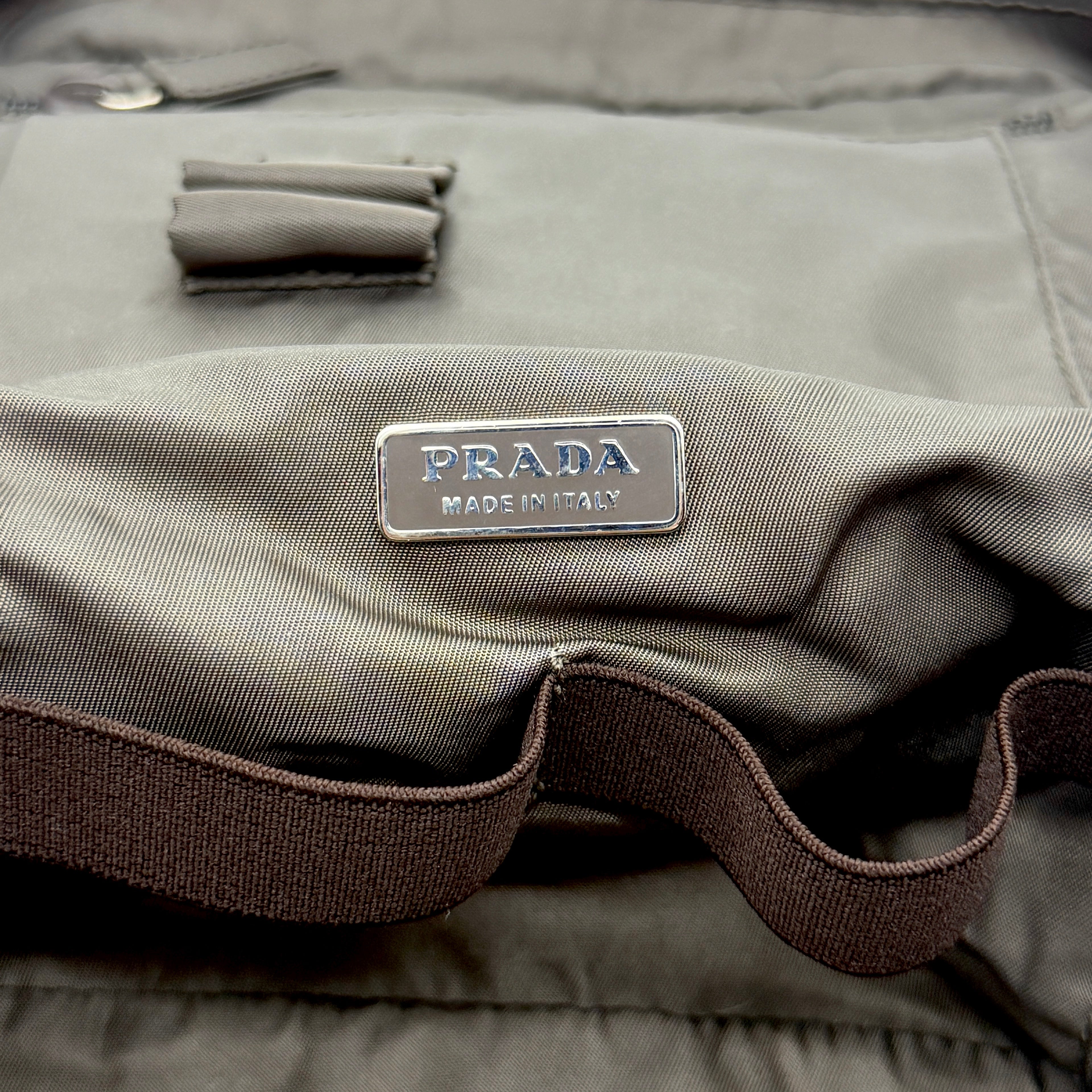 Prada Nylon Vanity Bag Grey