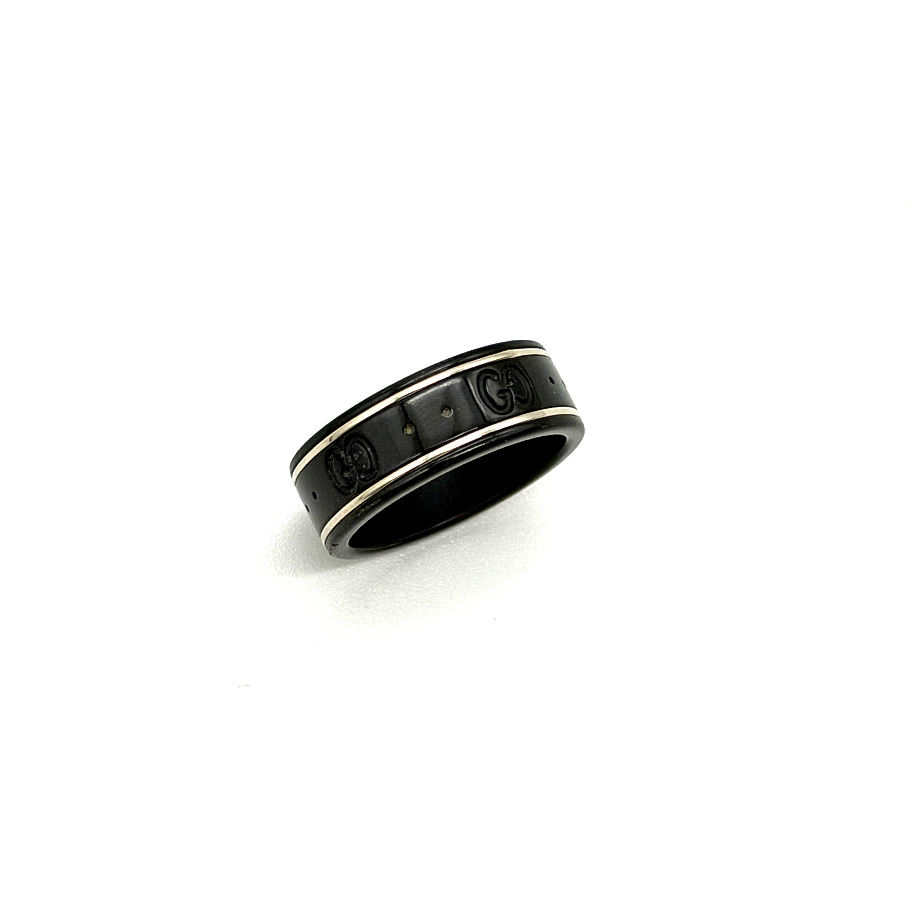 Gucci GG Monogram Ring Black