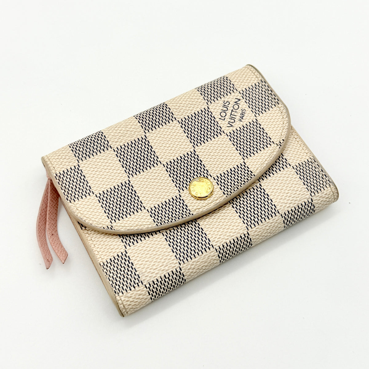Louis Vuitton Damier Azur Rosalie Coin Purse Rose Ballerine
