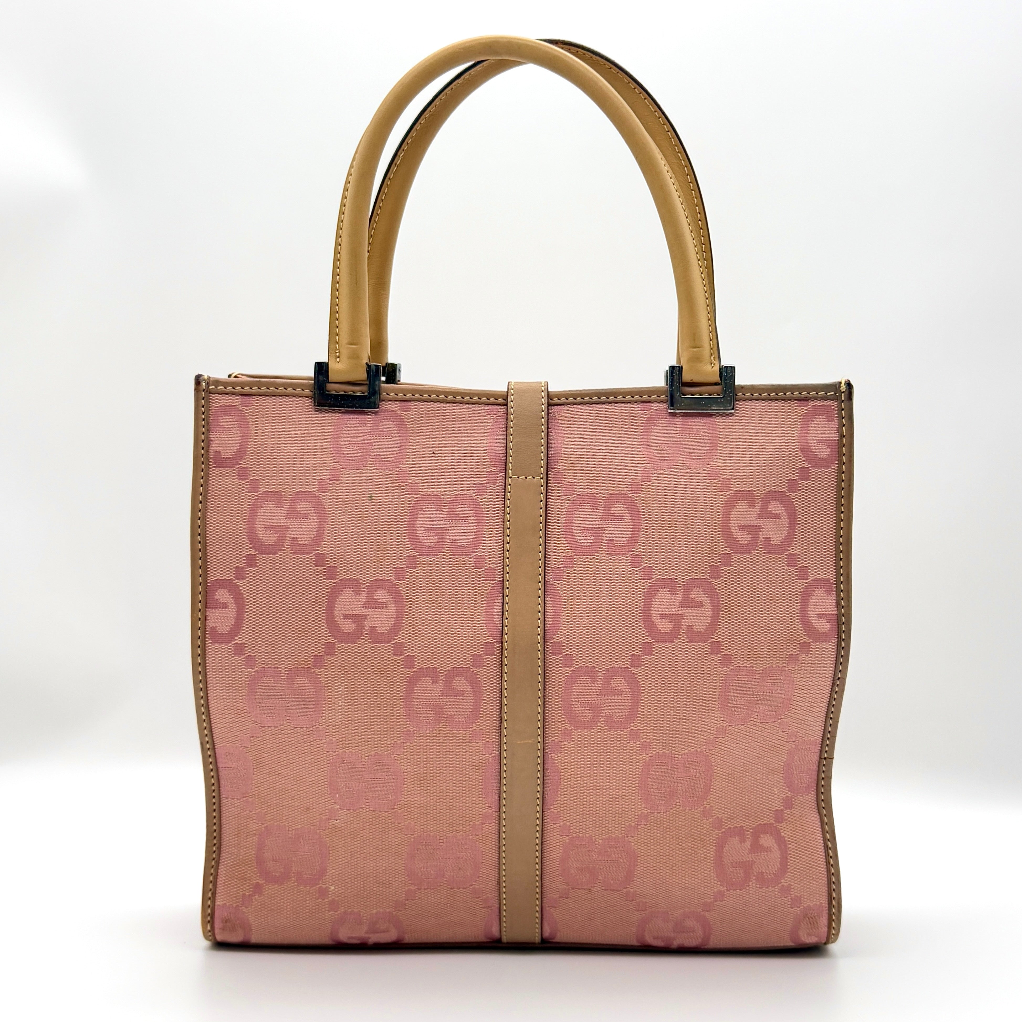 Gucci GG Monogram Jackie Tote Bag Pink
