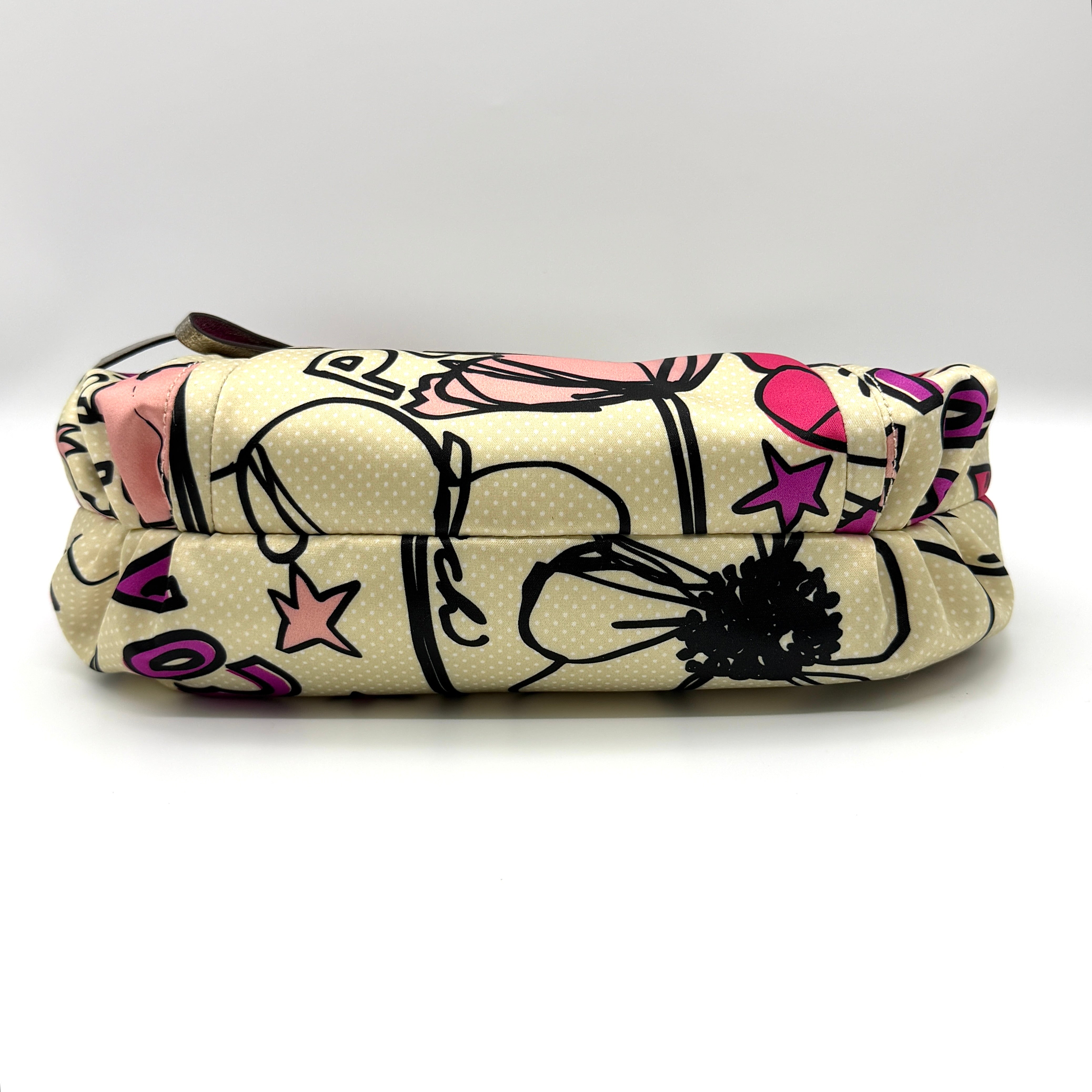 Coach 2Way Multicolour Satin Poppy Shoulder Bag Multi