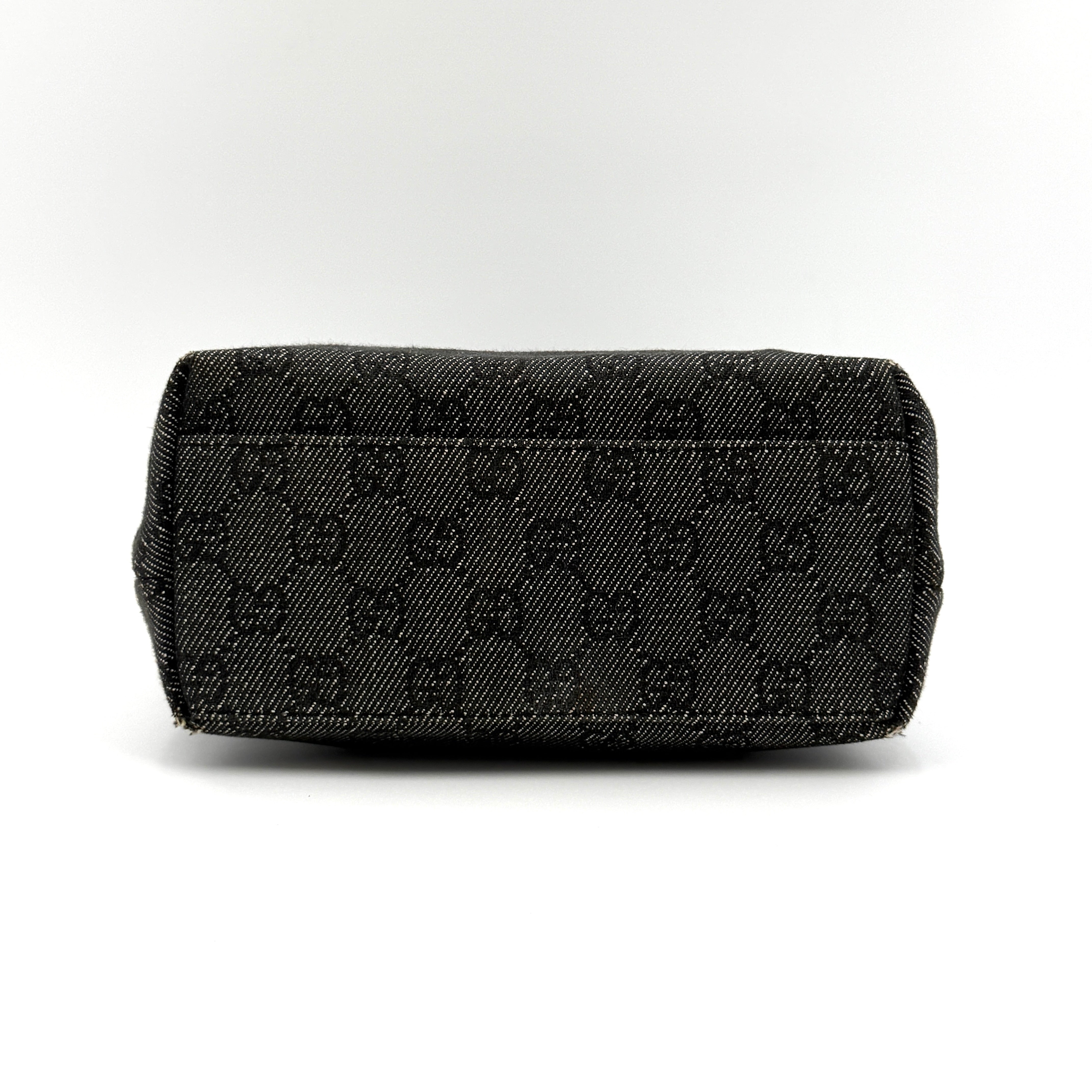 Gucci GG Monogram Heart Mini Tote Bag Black