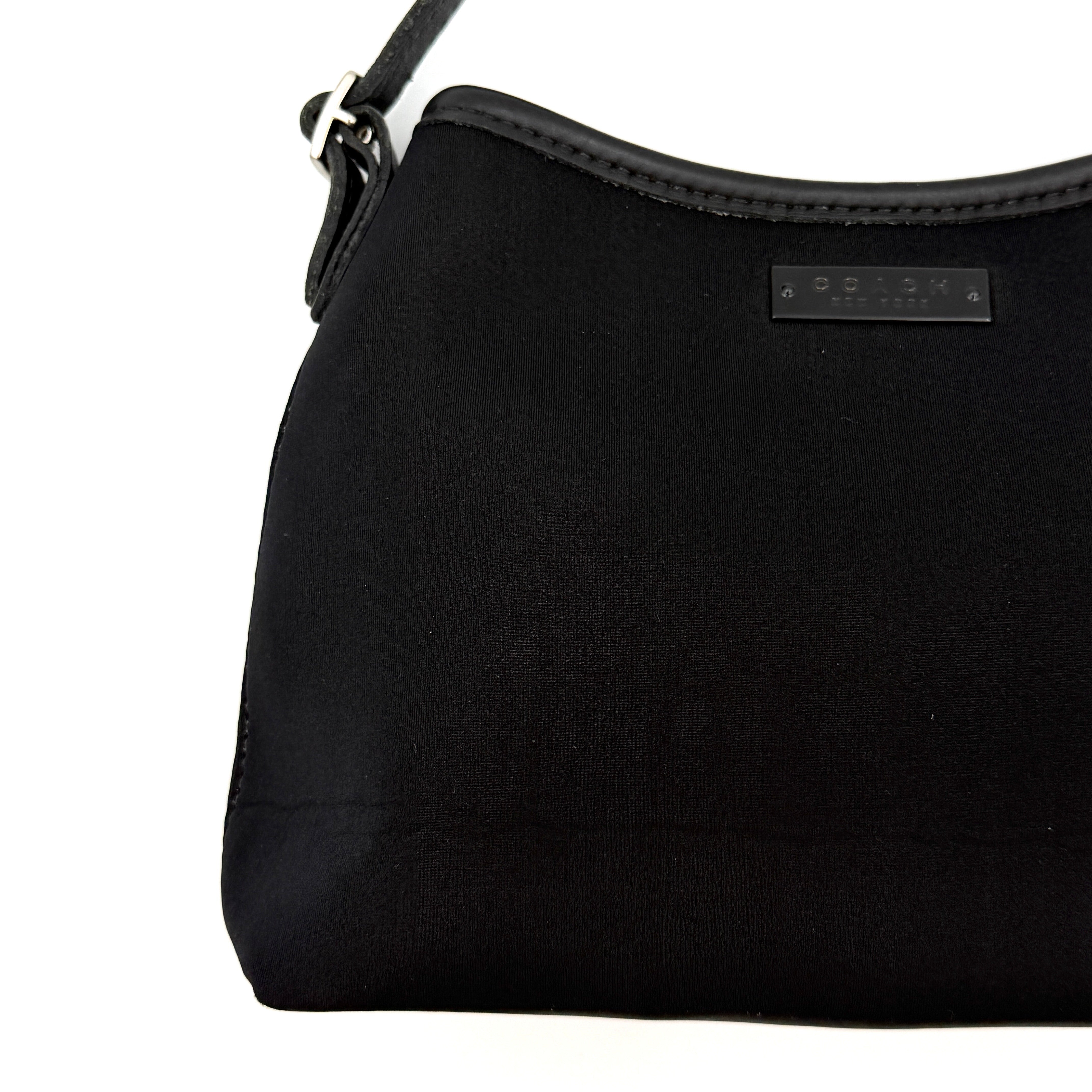 Coach Neoprene Hobo Mini Bag Black