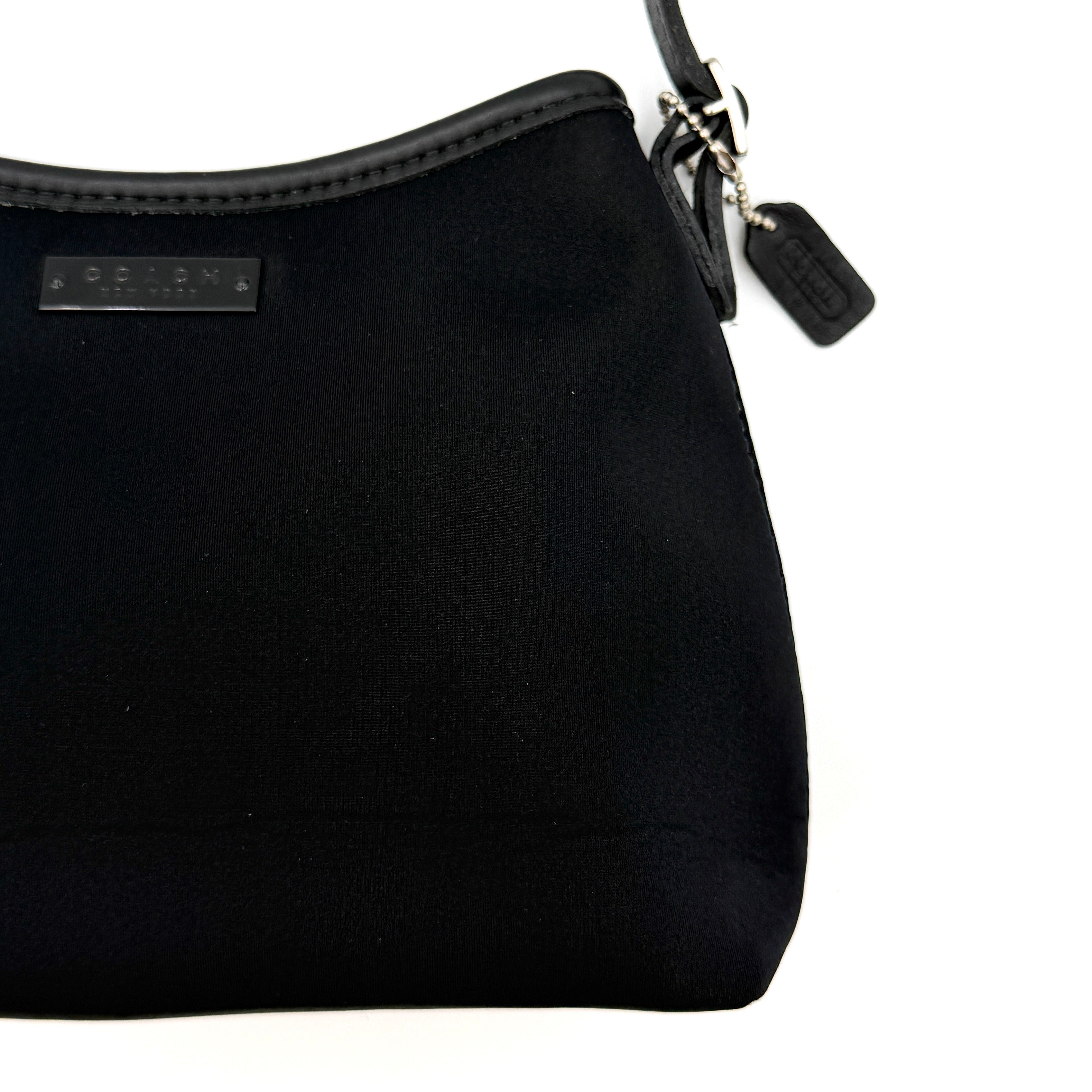 Coach Neoprene Hobo Mini Bag Black