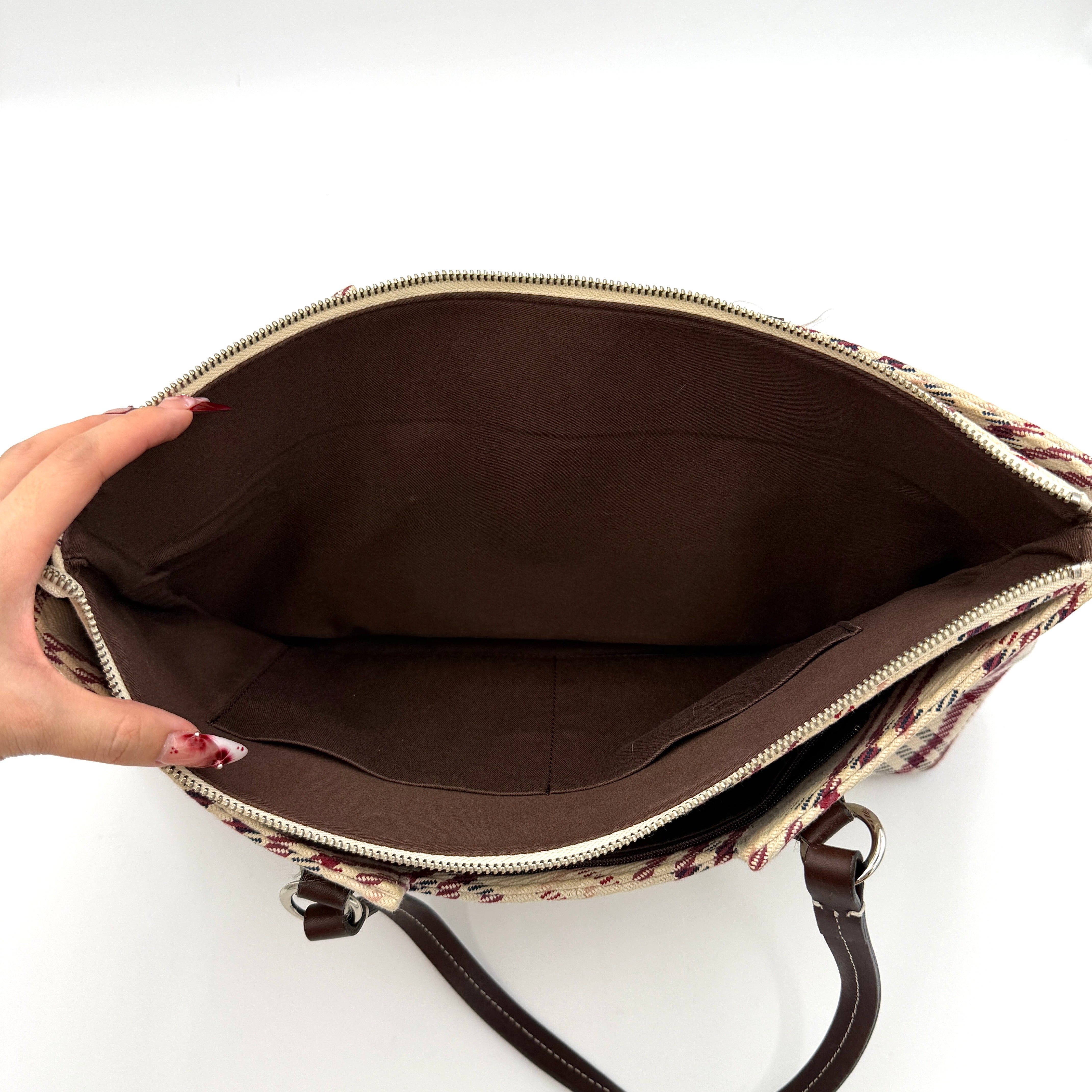 Burberry Nova Check Shoulder Bag Beige