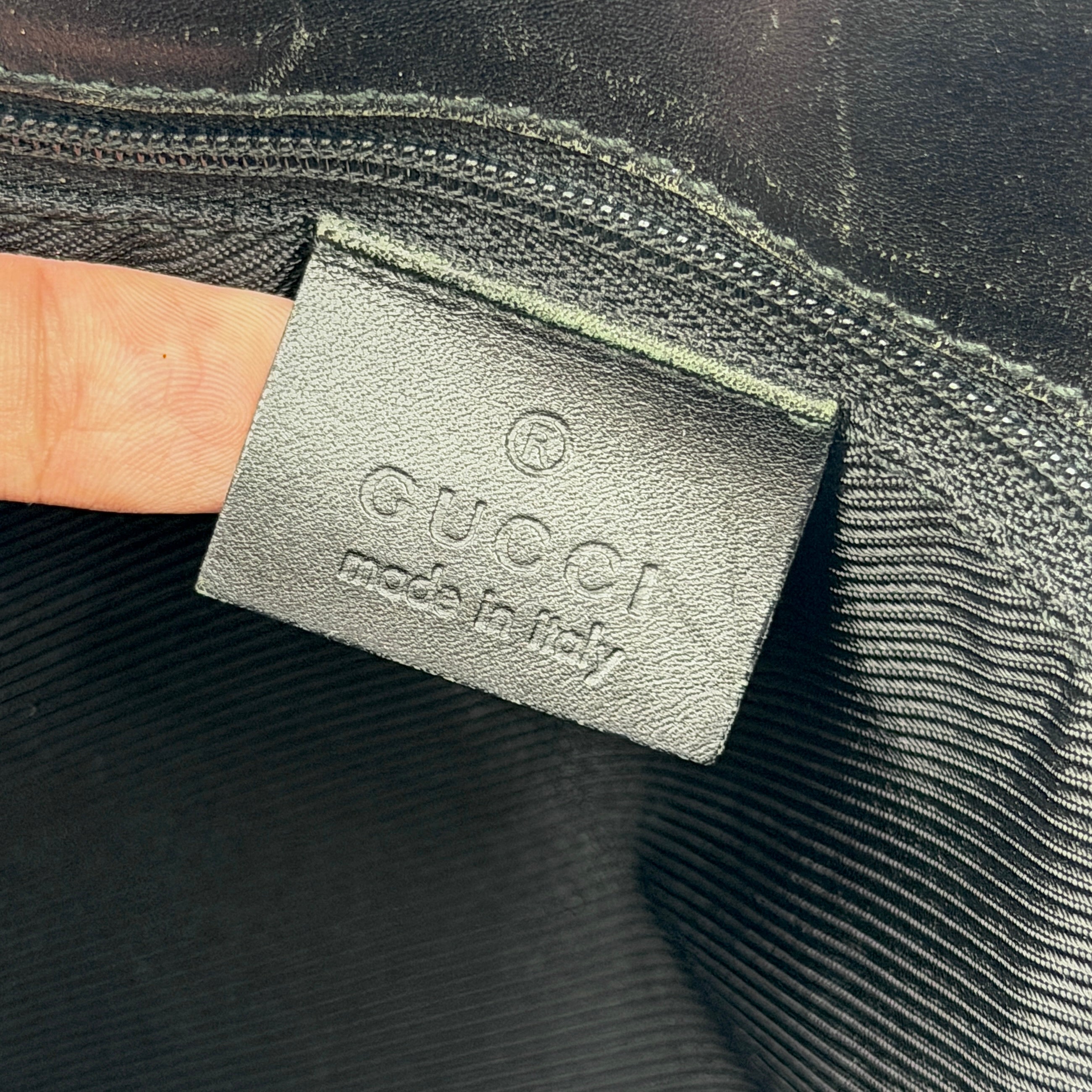 Gucci GG Monogram Tote Bag Black/Grey