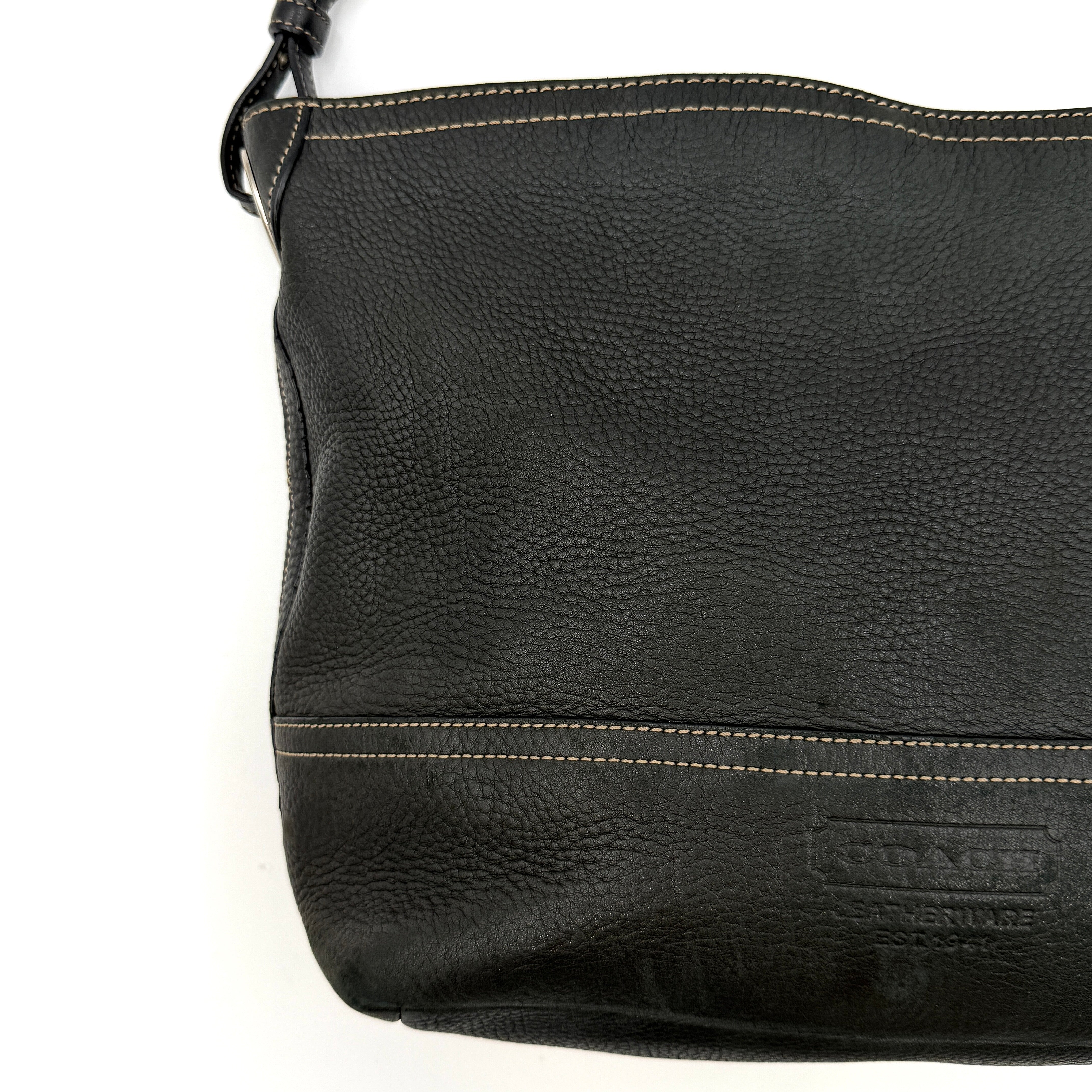 Coach Slouchy Hobo Shoulder Bag Black