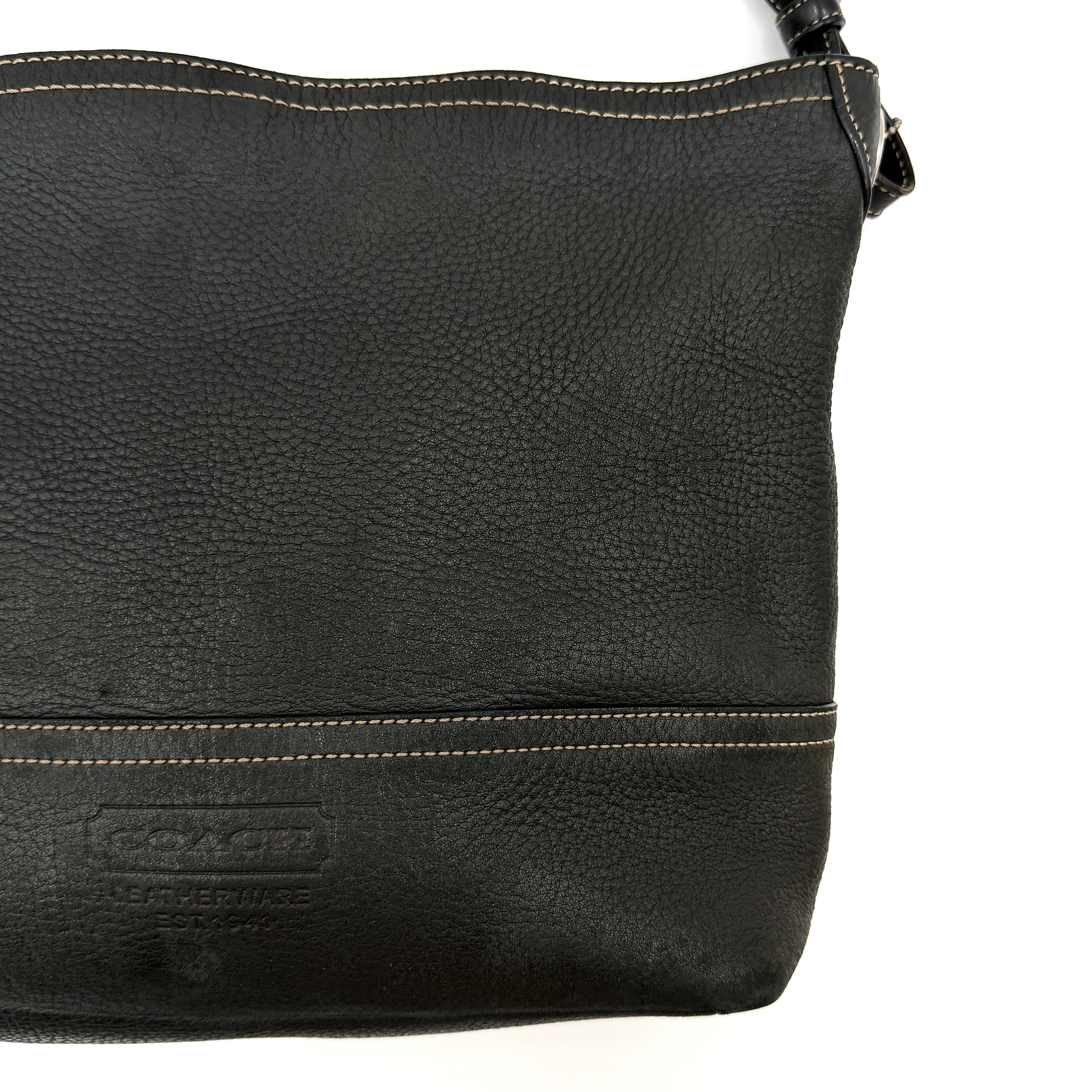 Coach Slouchy Hobo Shoulder Bag Black