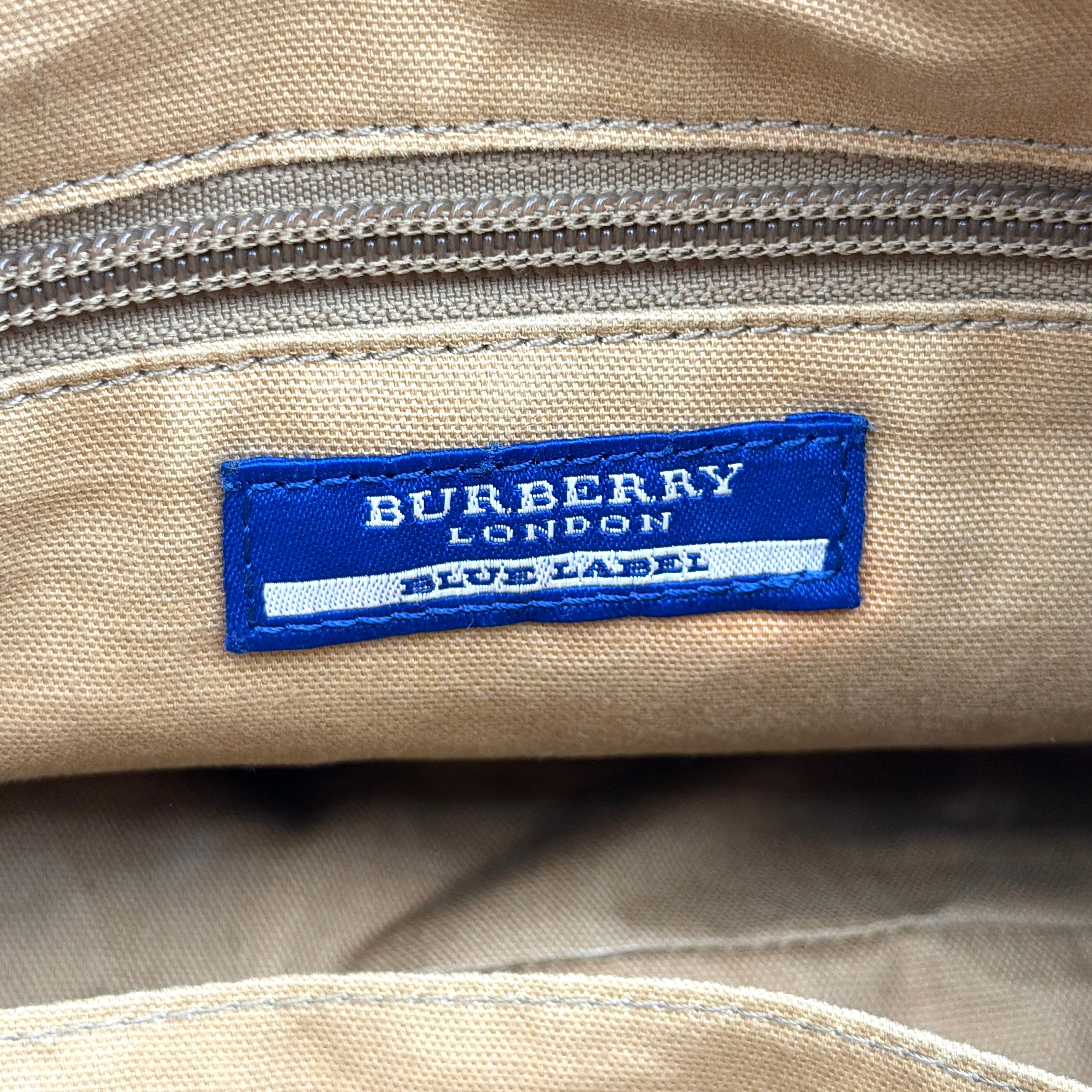 Burberry 2Way Nova Check Shoulder Bag Cream/Light Brown