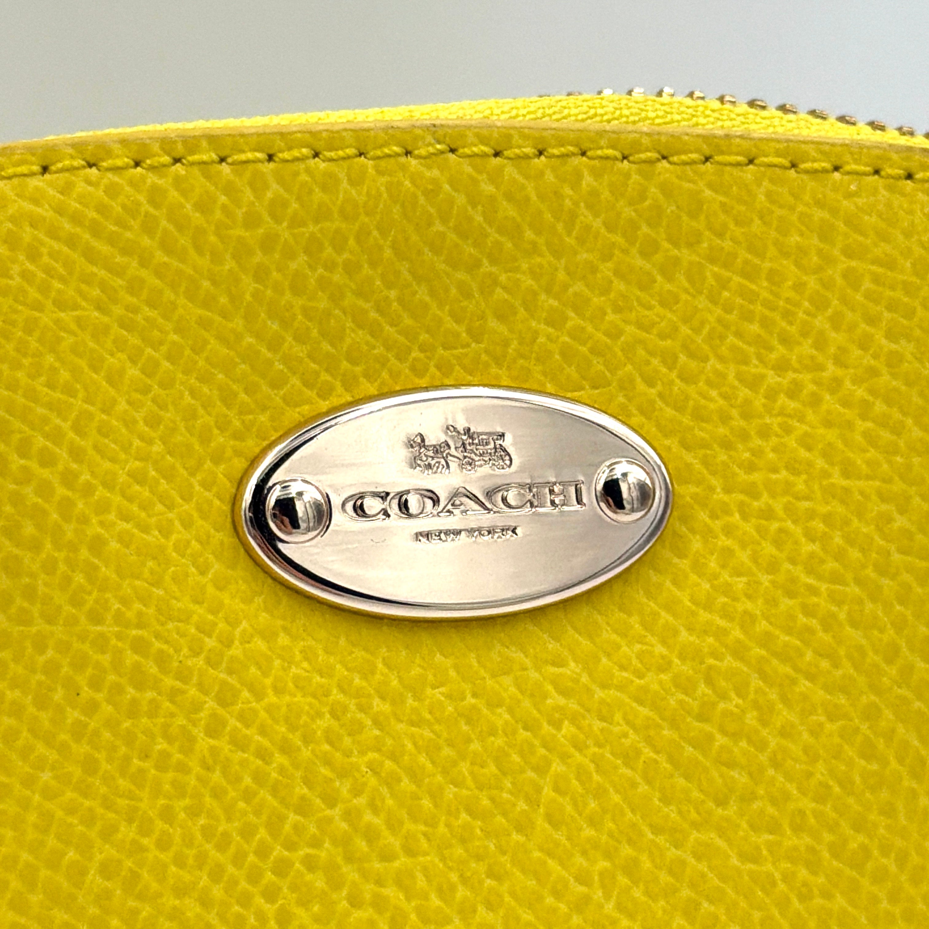 Coach 2Way Mini Cora Domed Handbag Yellow