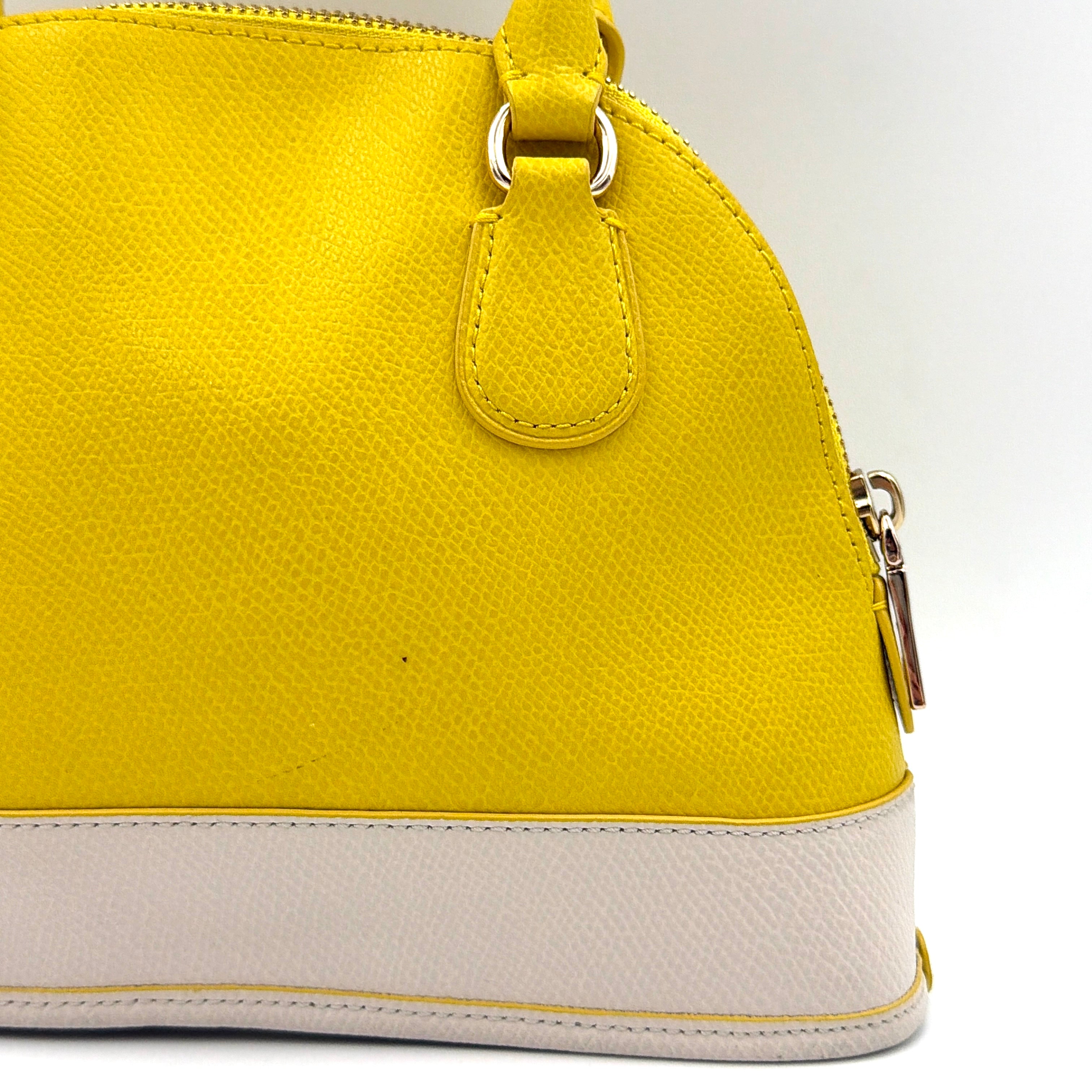 Coach 2Way Mini Cora Domed Handbag Yellow