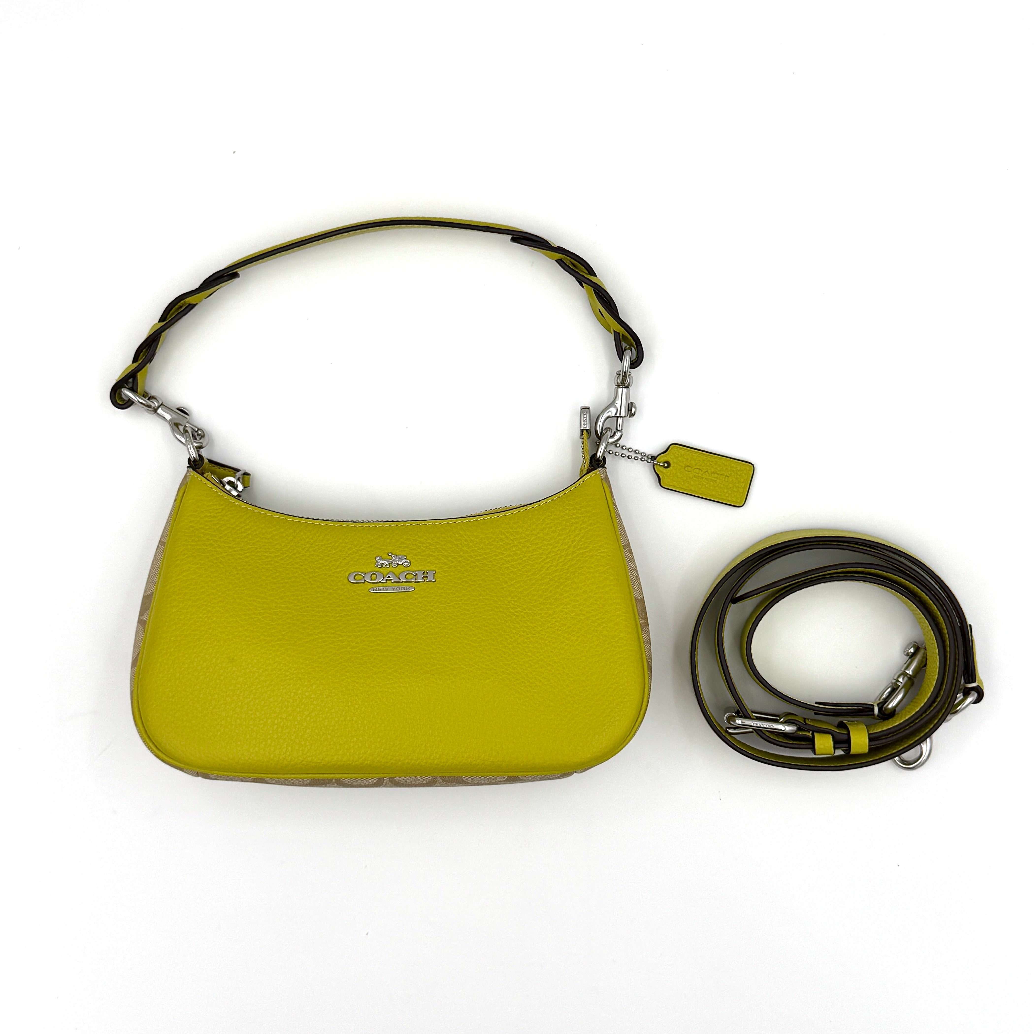 Coach Teri Shoulder Bag Lime Green